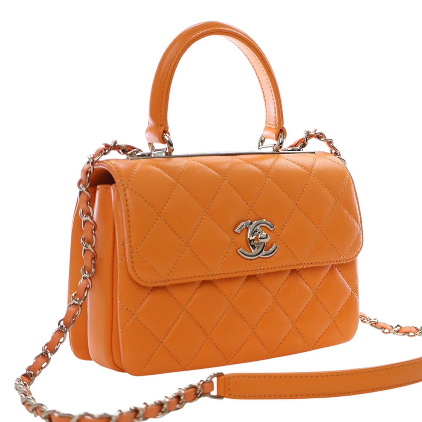 Chanel Mini Quilted Lambskin Trendy CC Top Handle Flap