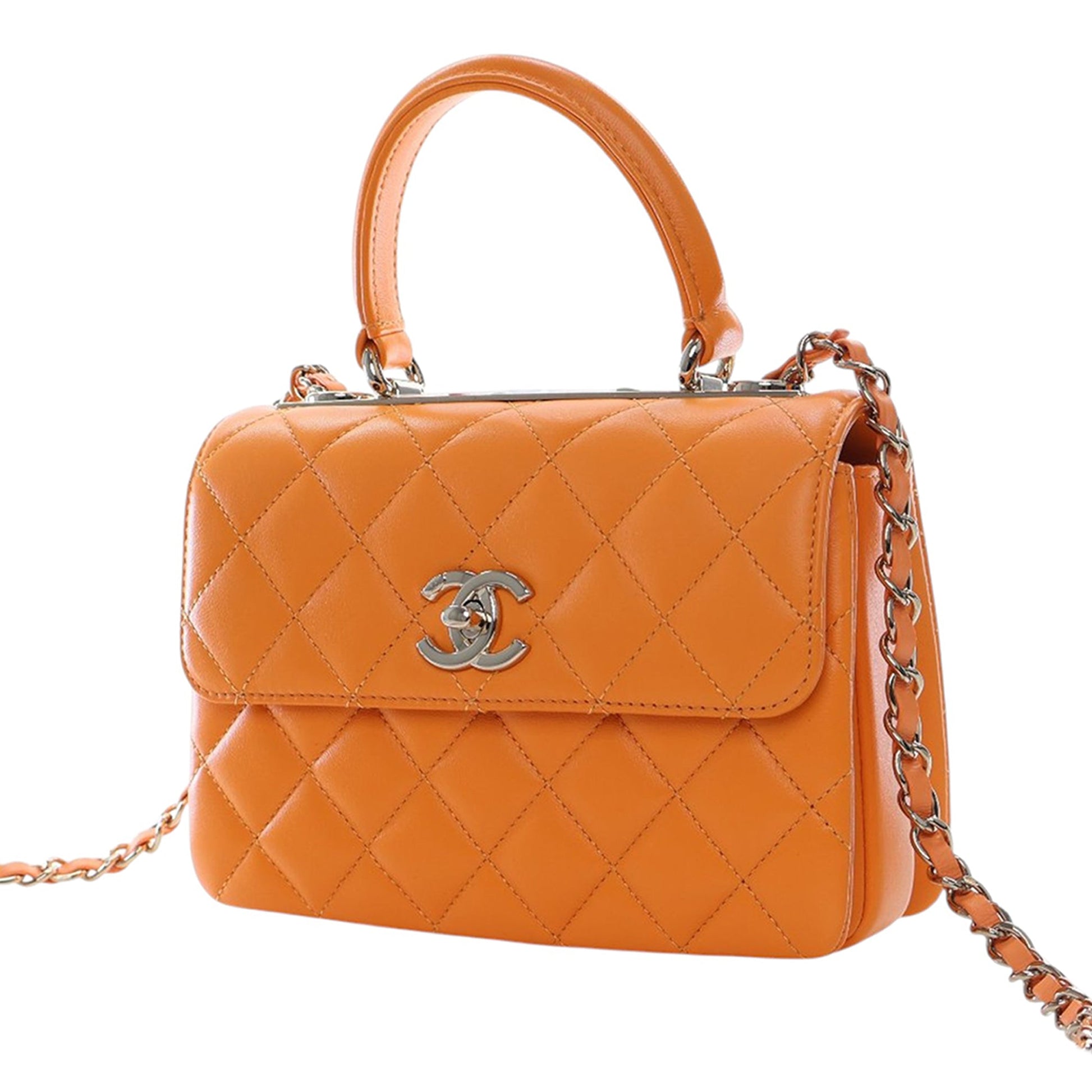 Chanel Mini Quilted Lambskin Trendy CC Top Handle Flap