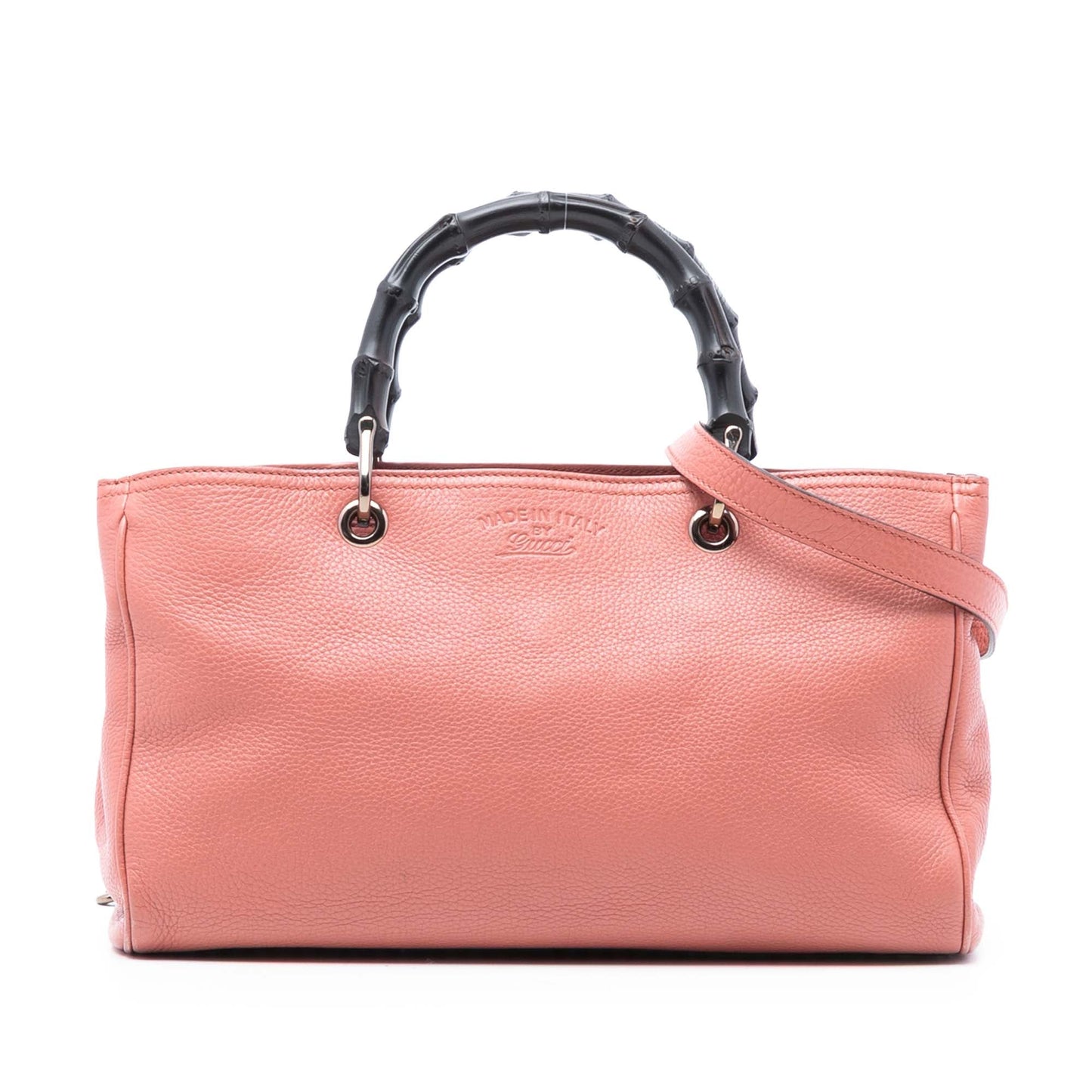 Gucci Medium Calfskin Bamboo Shopper Satchel
