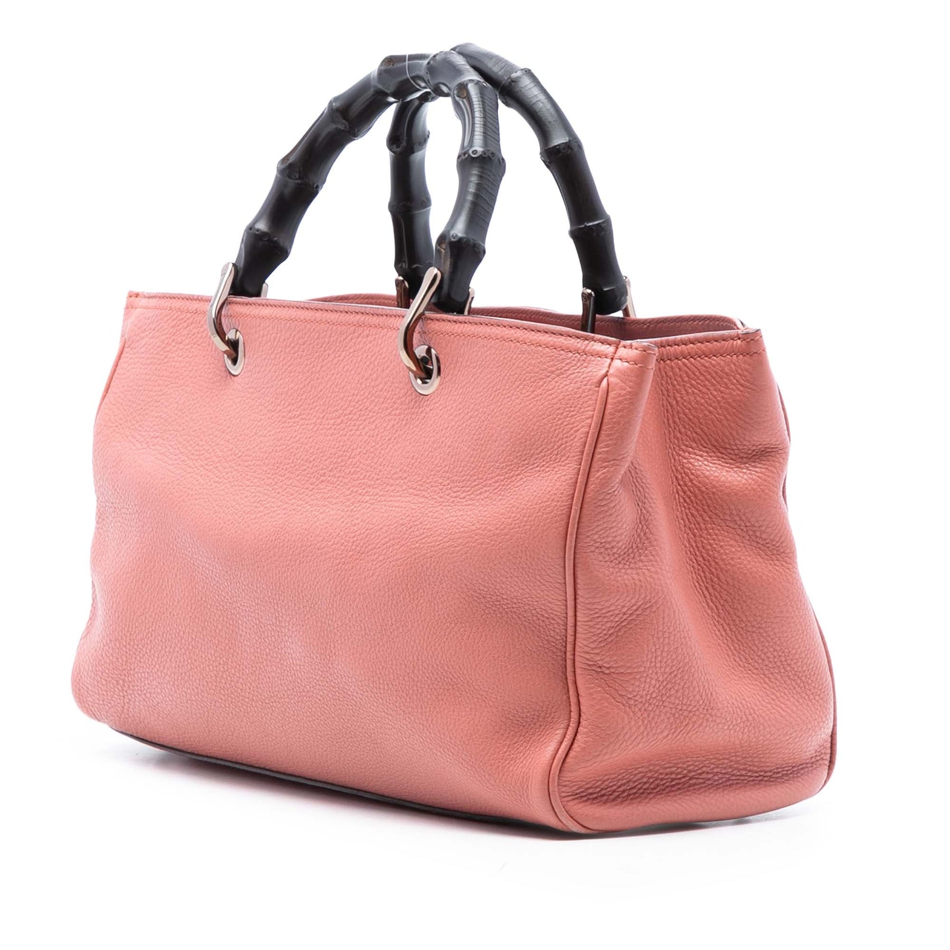 Gucci Medium Calfskin Bamboo Shopper Satchel
