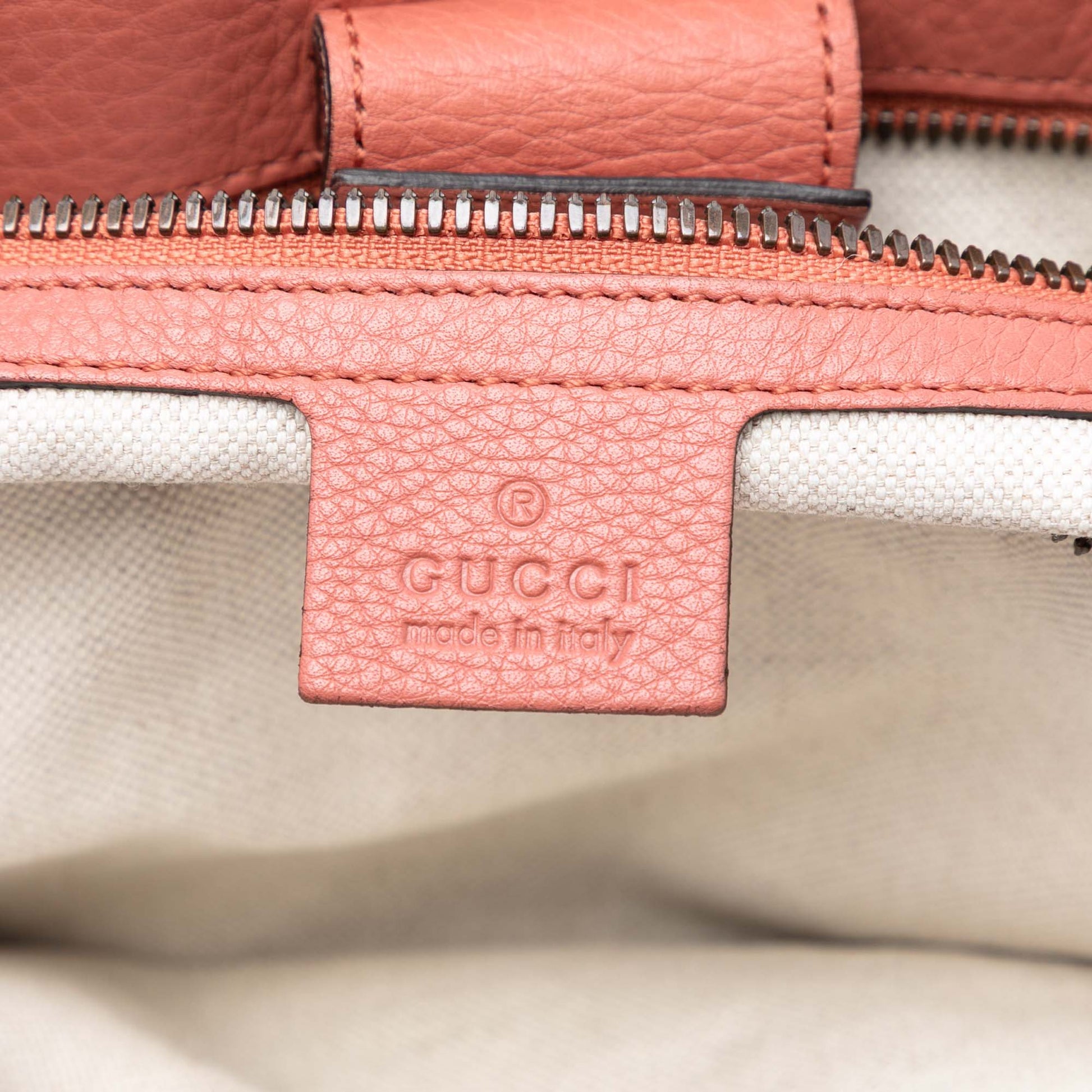 Gucci Medium Calfskin Bamboo Shopper Satchel