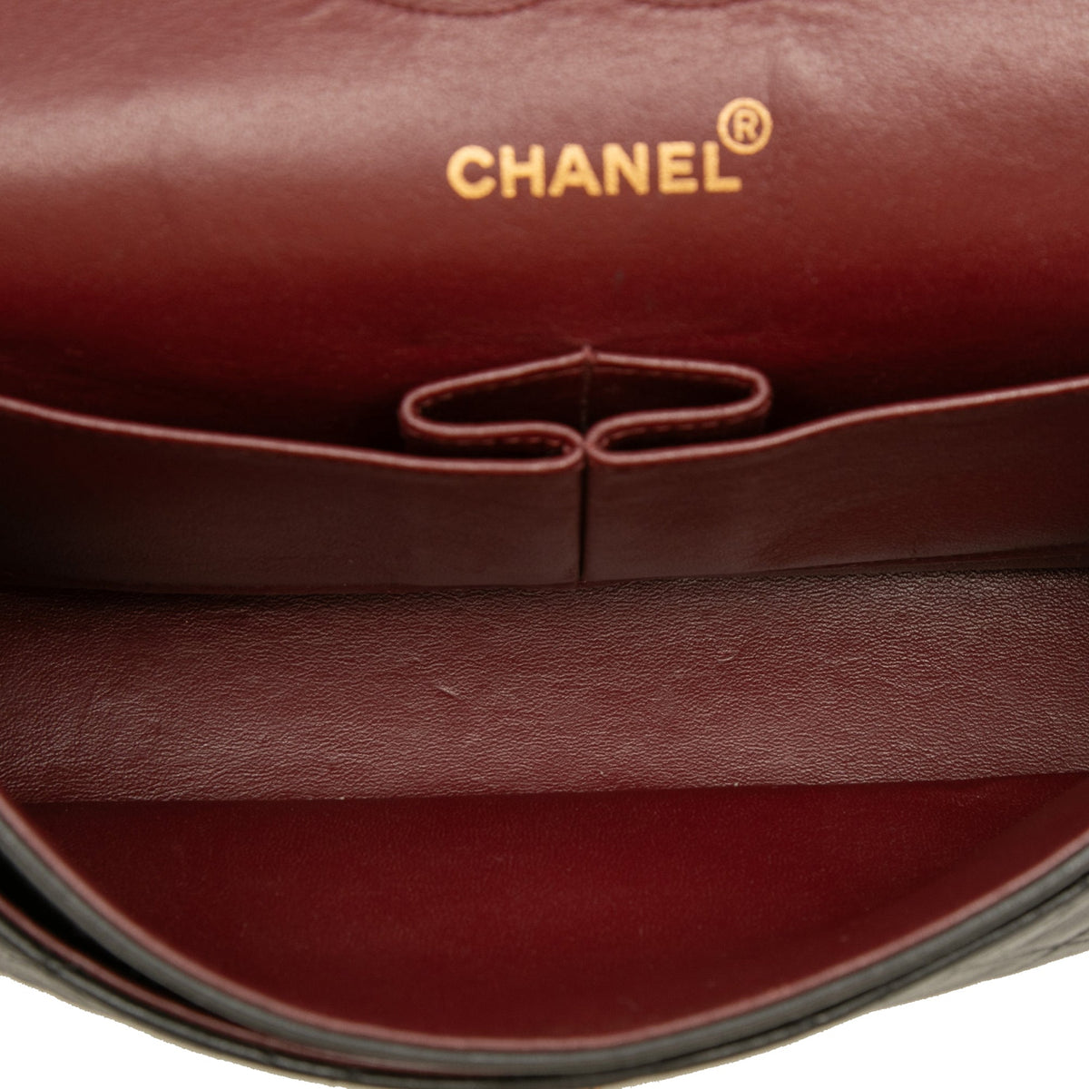 Chanel Medium Classic Lambskin Double Flap — Black