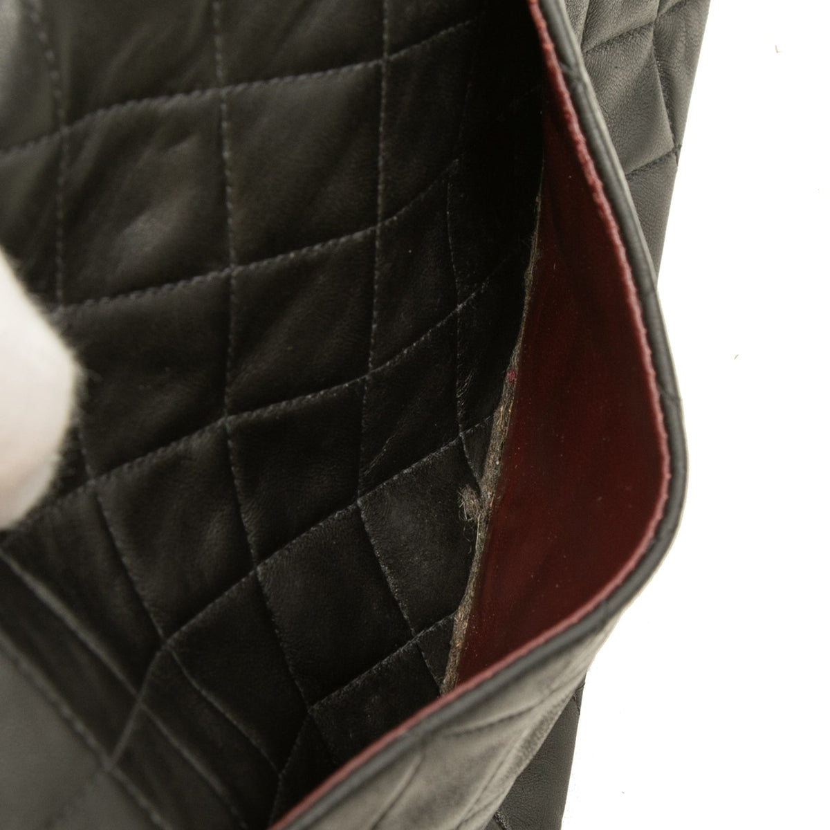 Chanel Medium Classic Lambskin Double Flap — Black
