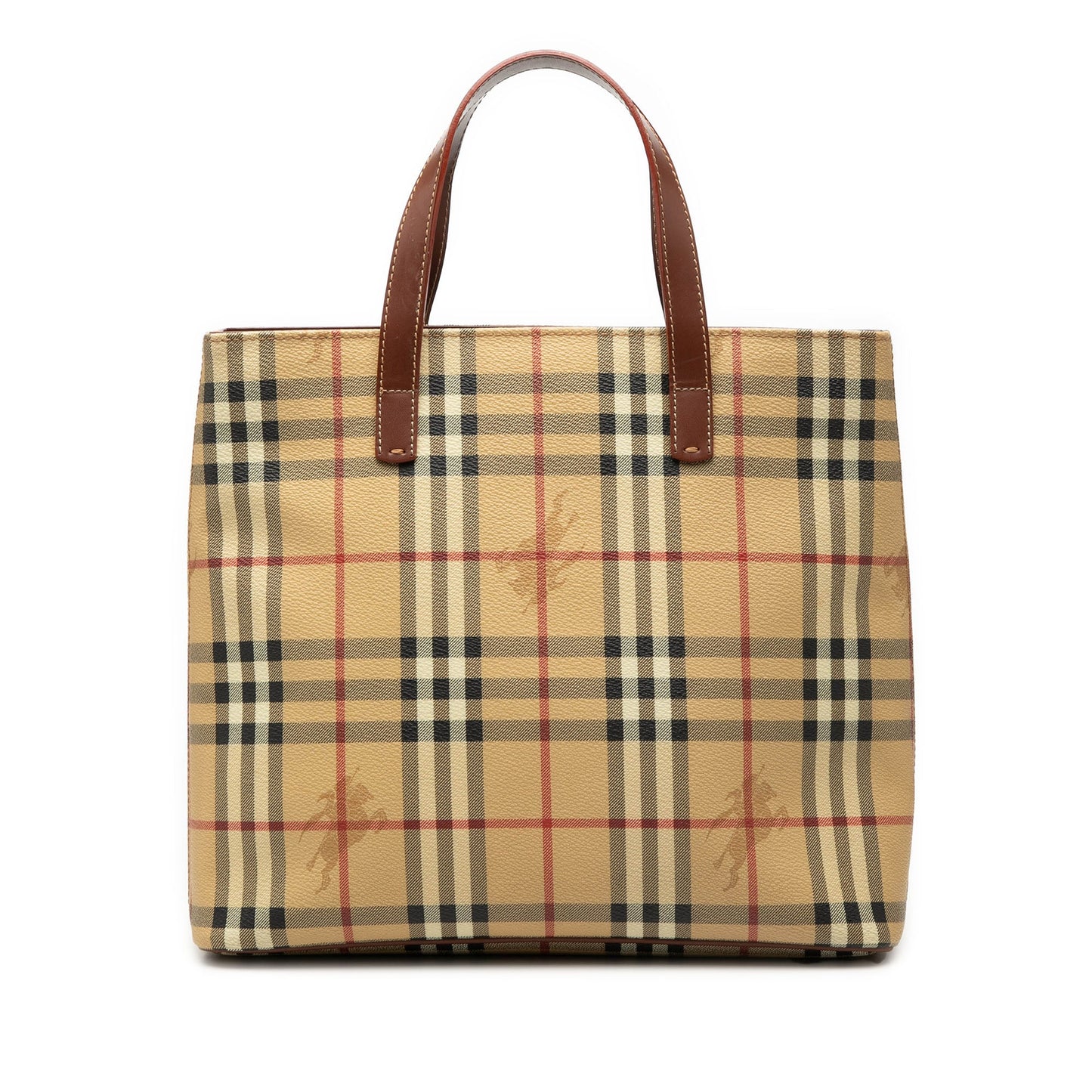 Burberry Haymarket Check Coated Canvas Tote