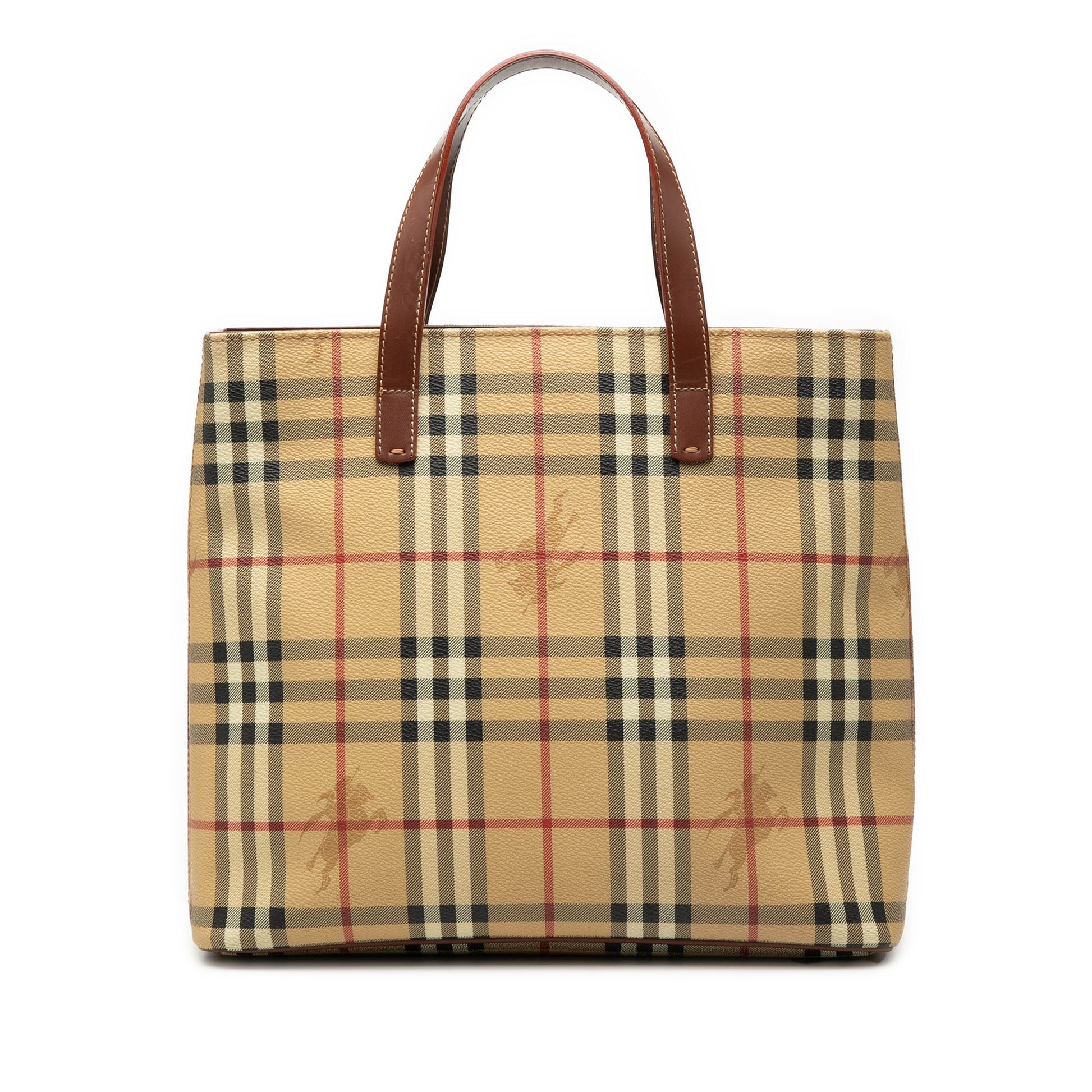 Burberry Haymarket Check Coated Canvas Tote