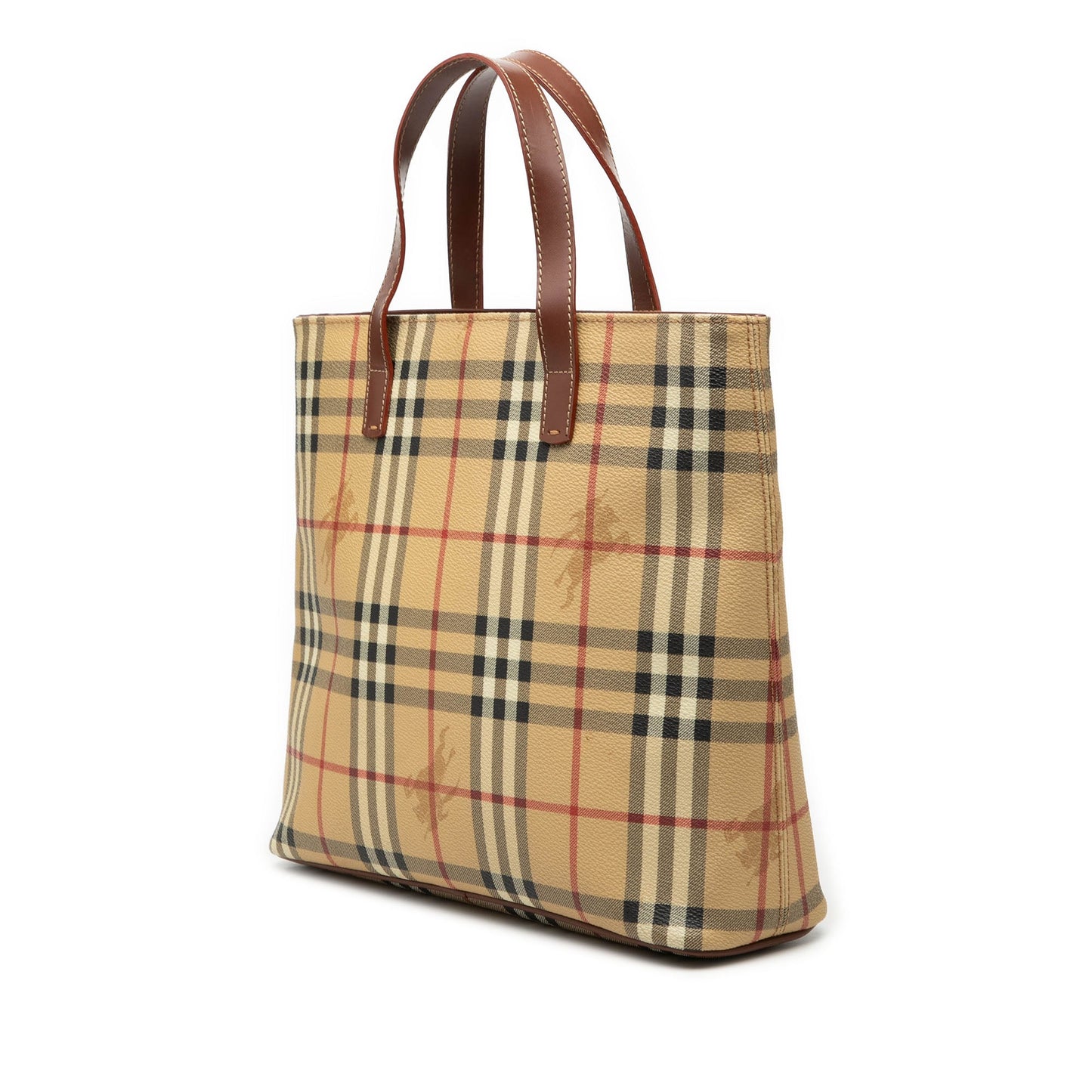 Burberry Haymarket Check Coated Canvas Tote