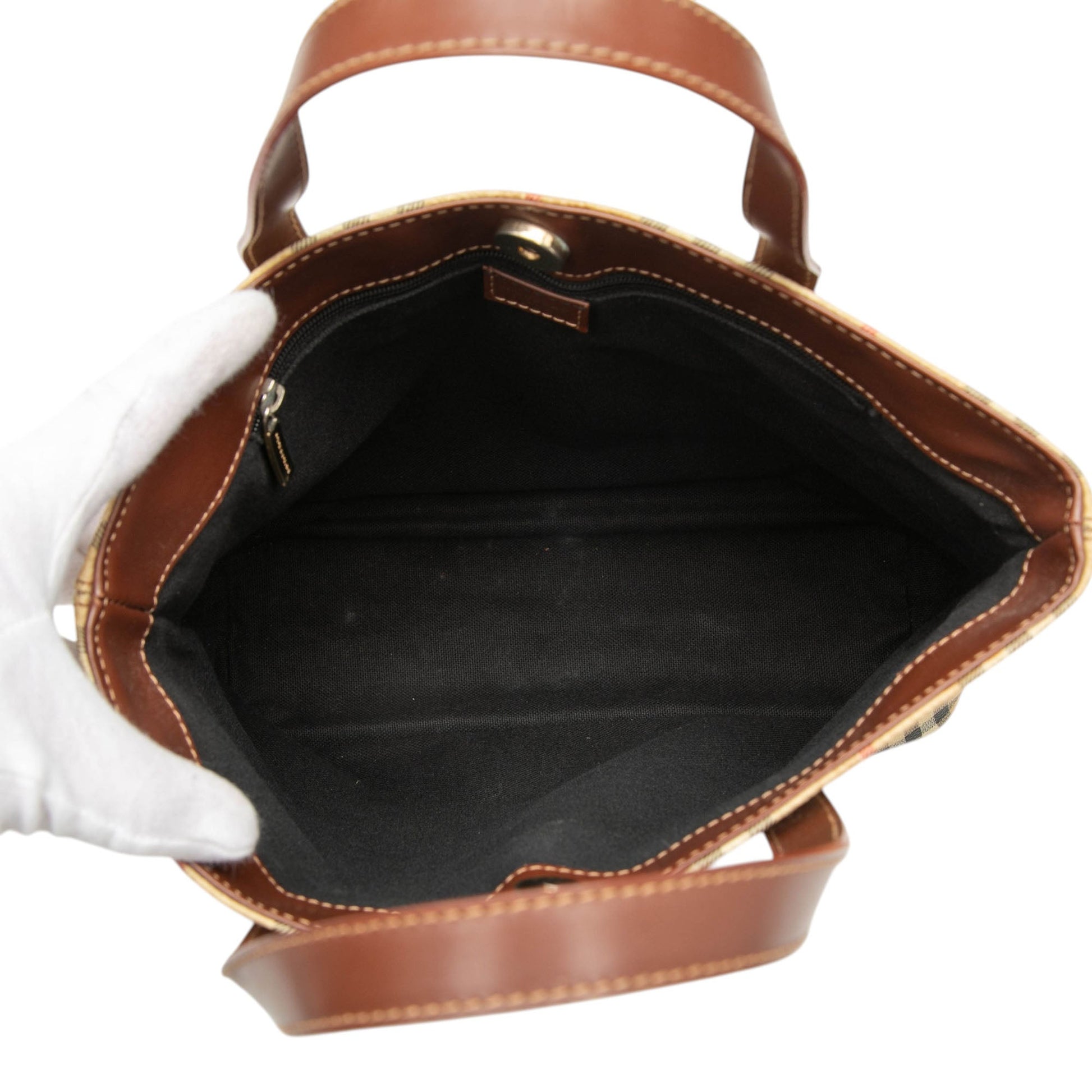 Burberry Haymarket Check Coated Canvas Tote