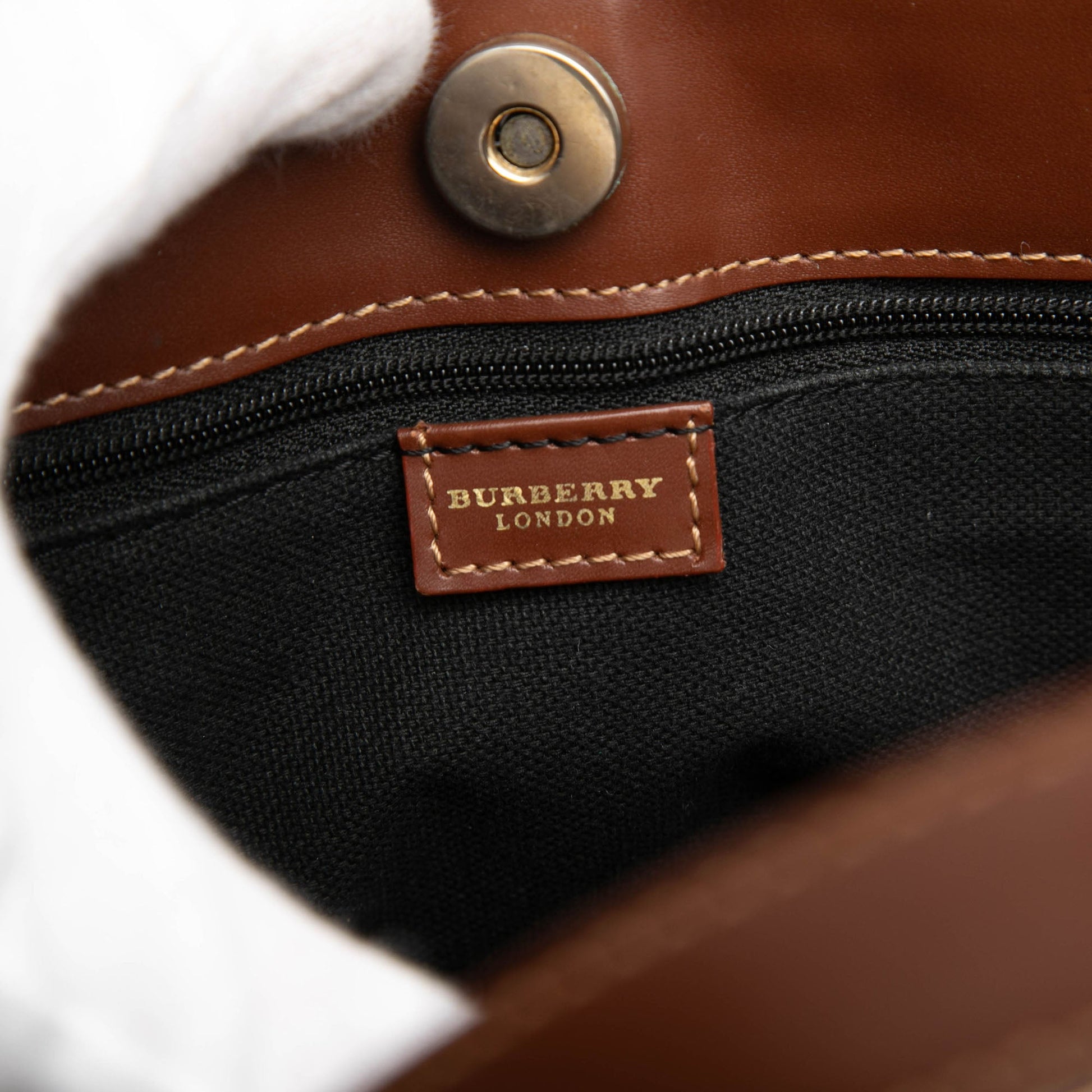 Burberry Haymarket Check Coated Canvas Tote