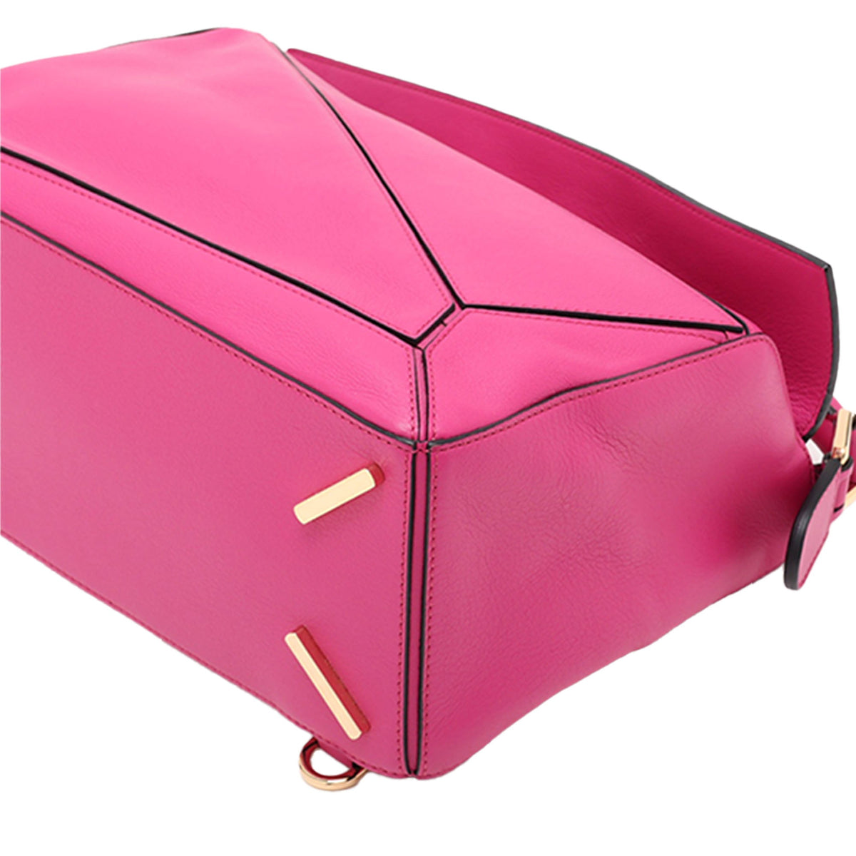 LOEWE Medium Calfskin Puzzle Satchel — Pink
