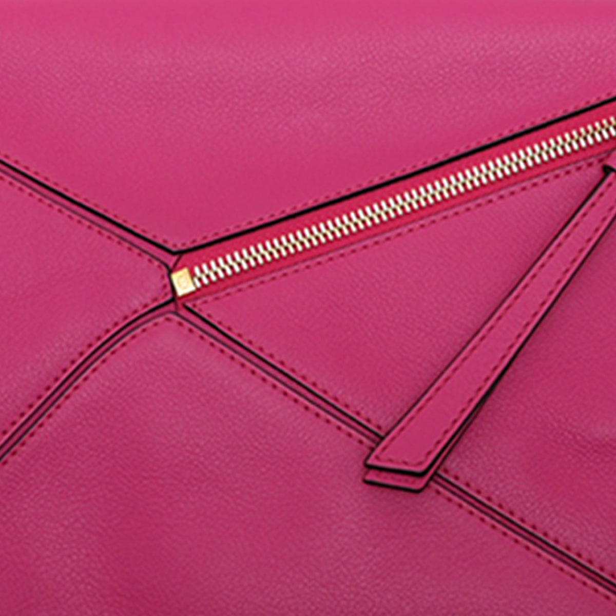 LOEWE Medium Calfskin Puzzle Satchel — Pink
