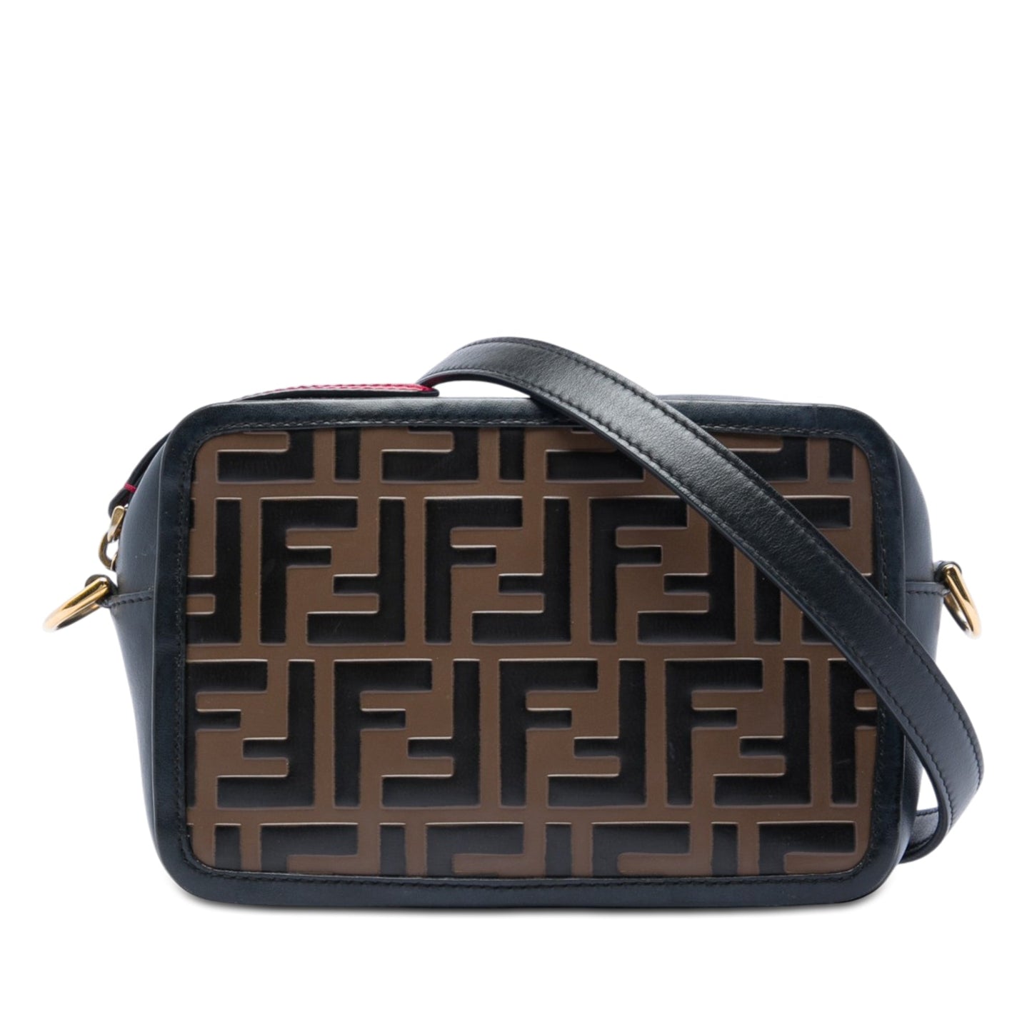 Fendi Mini Zucca Embossed Leather Camera Bag