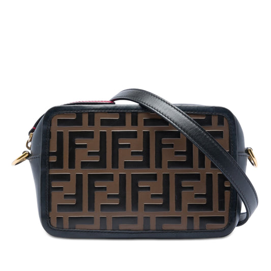 Fendi Mini Zucca Embossed Leather Camera Bag