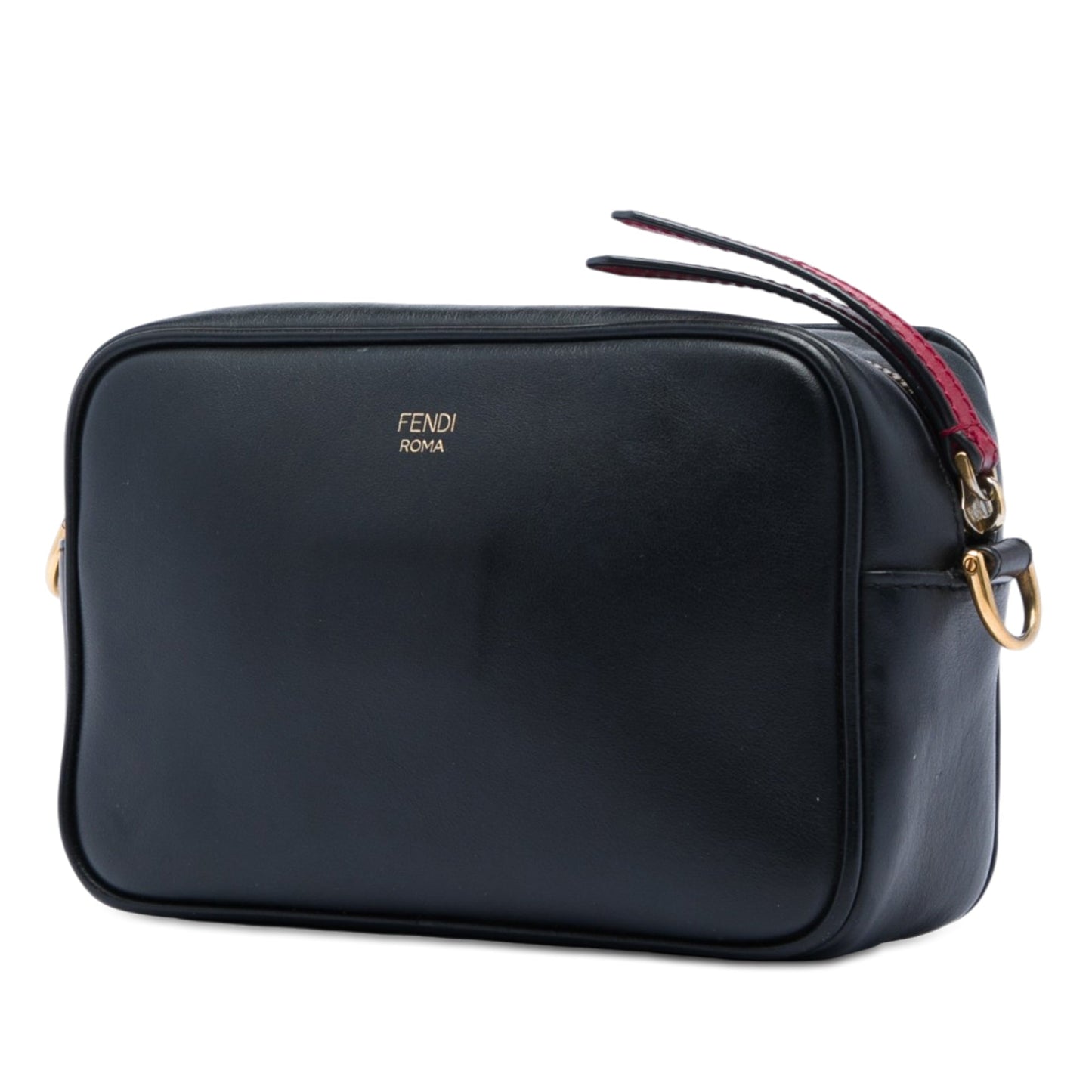 Fendi Mini Zucca Embossed Leather Camera Bag