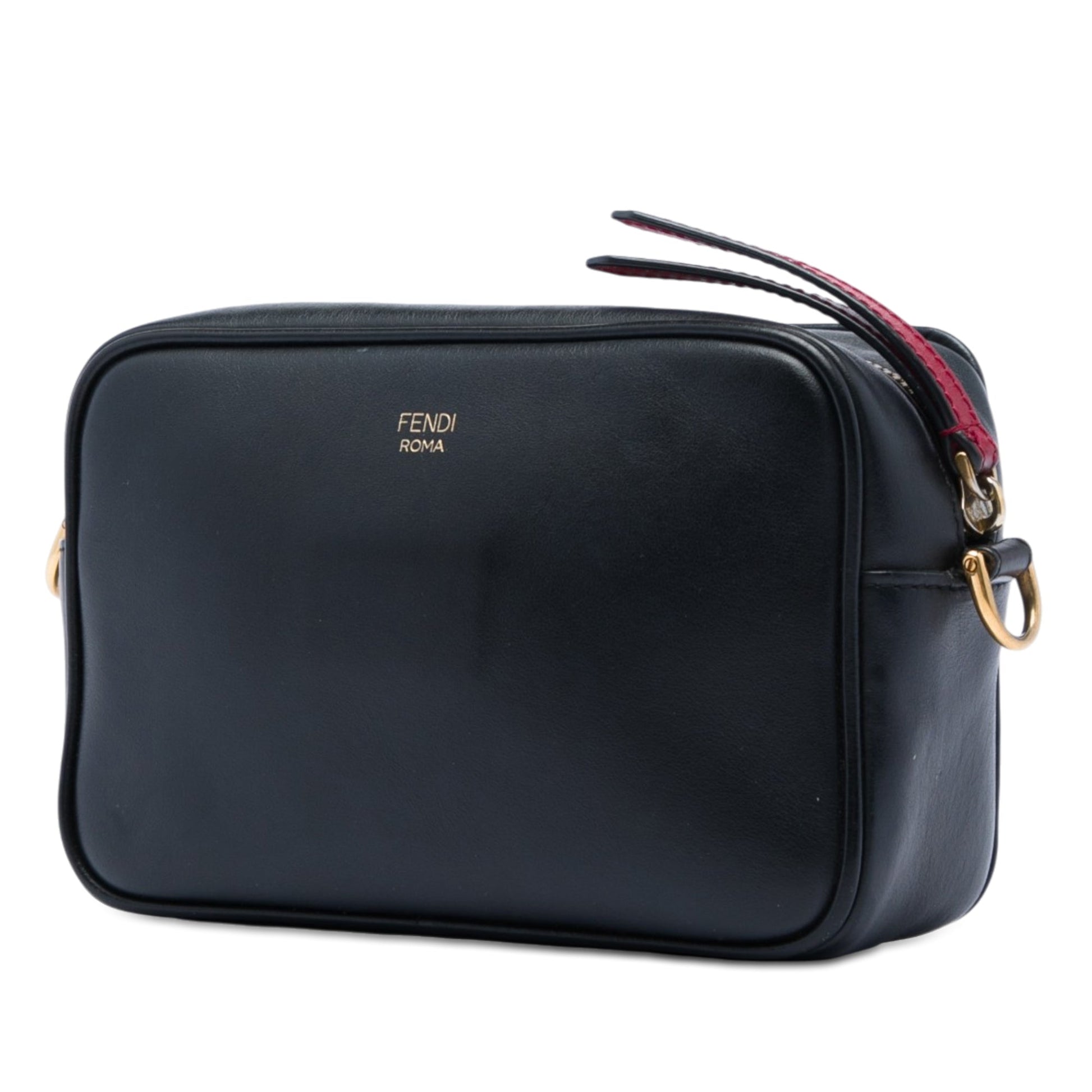 Fendi Mini Zucca Embossed Leather Camera Bag