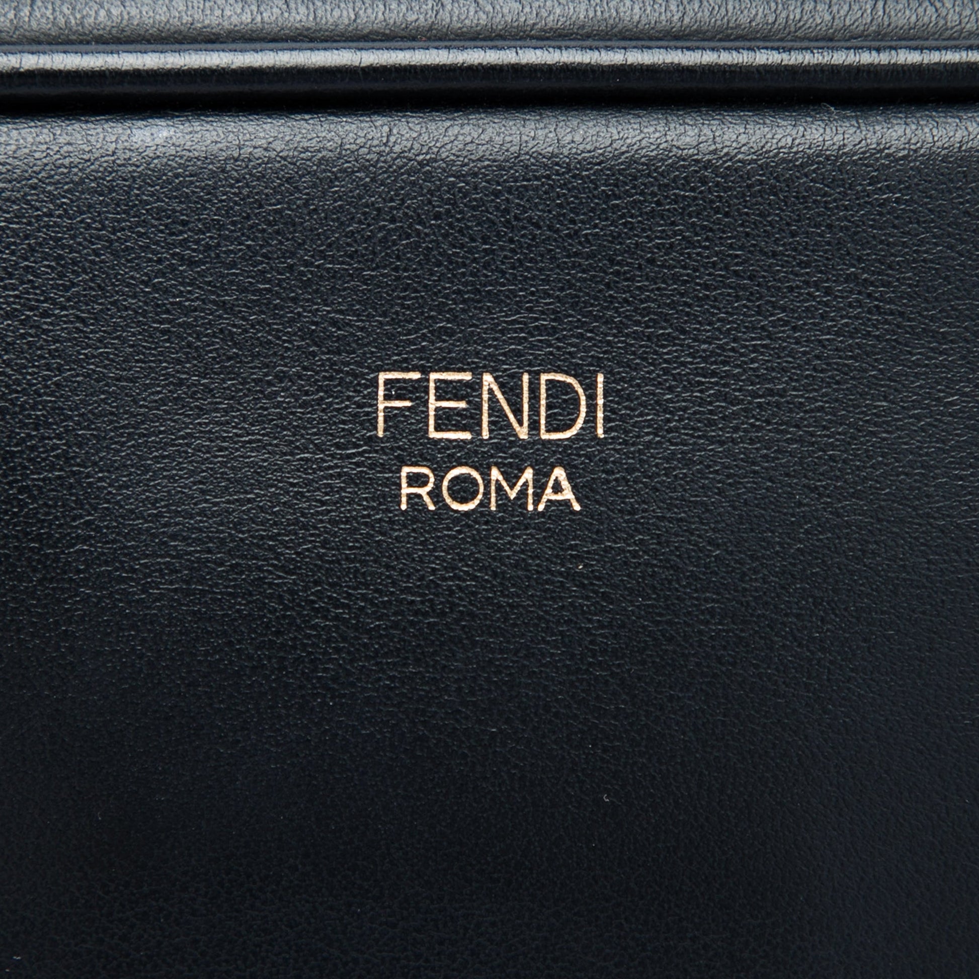 Fendi Mini Zucca Embossed Leather Camera Bag