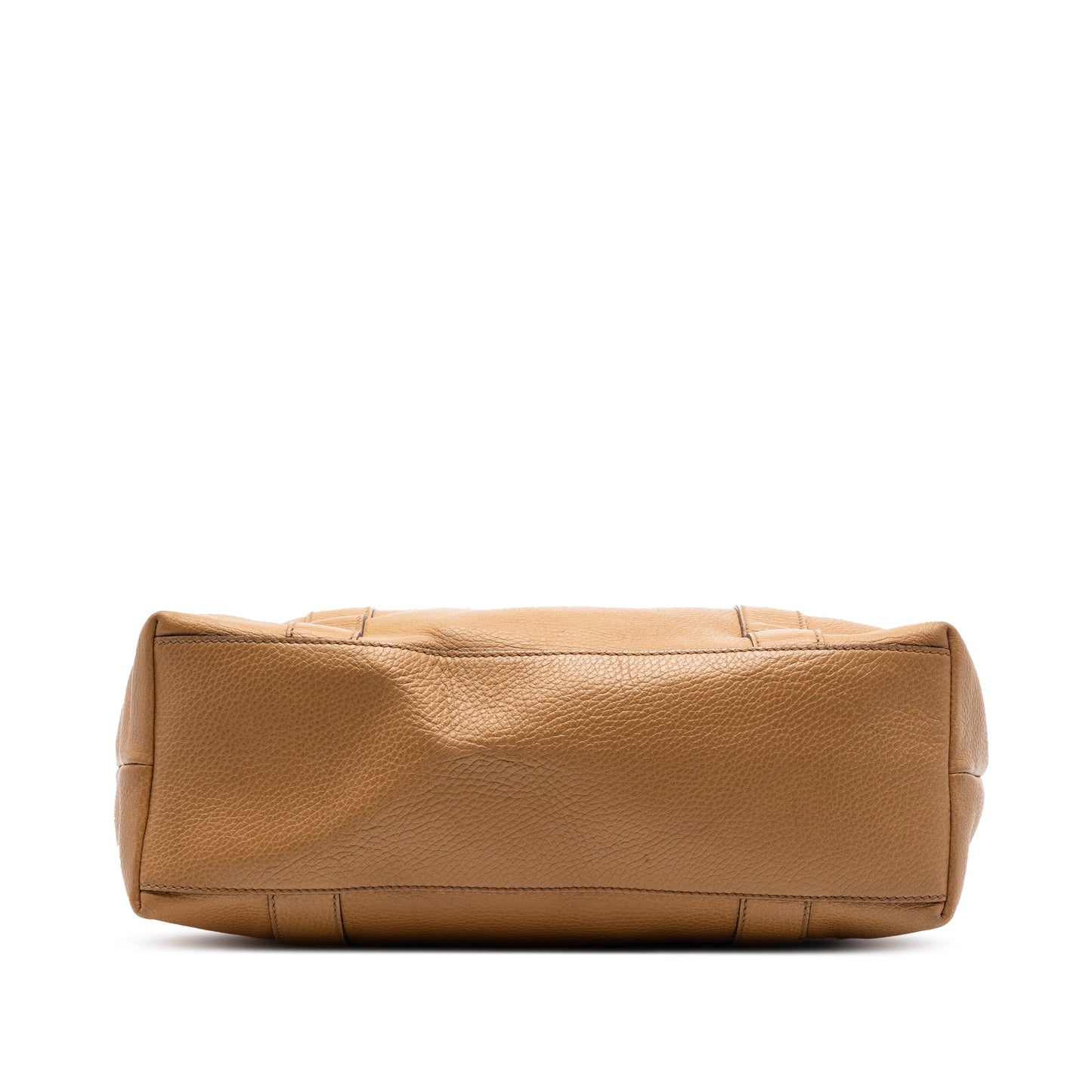 Gucci Grained Calfskin Bamboo Shopper Tote