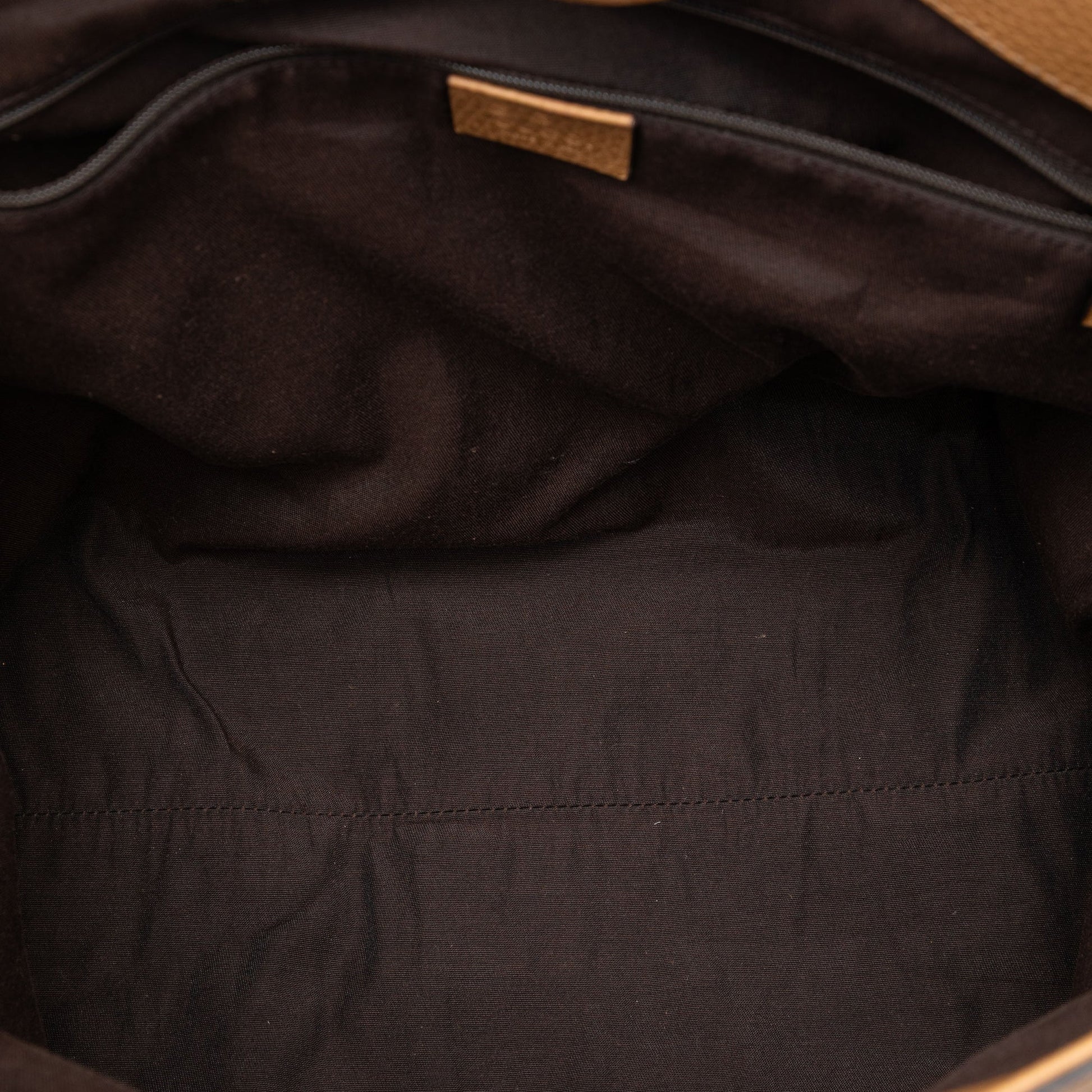 Gucci Grained Calfskin Bamboo Shopper Tote