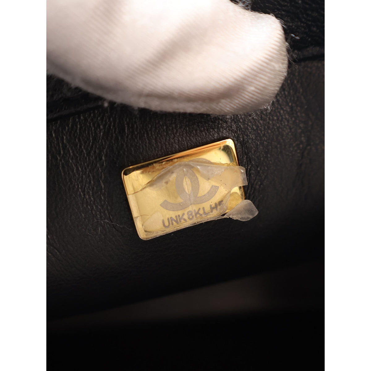 Chanel Quilted Lambskin Logo Letters Chanel Touch Chain Flap — Black