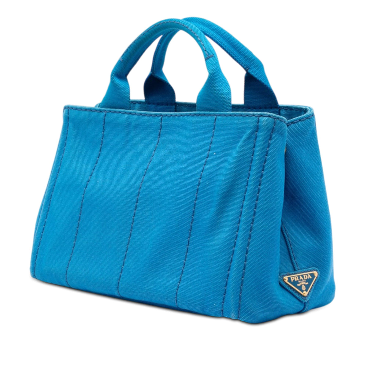 Prada Small Canvas Canapa Logo Tote