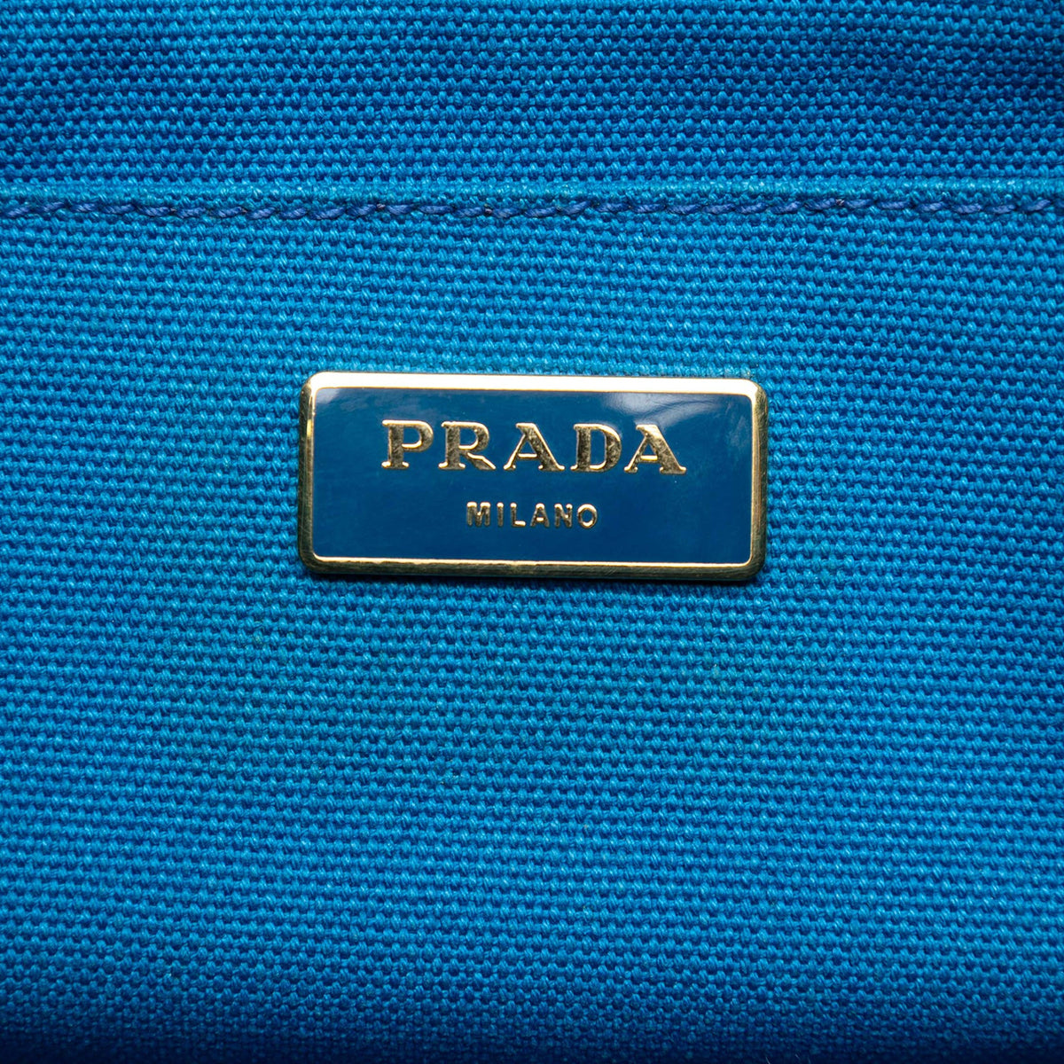 Prada Small Canvas Canapa Logo Tote