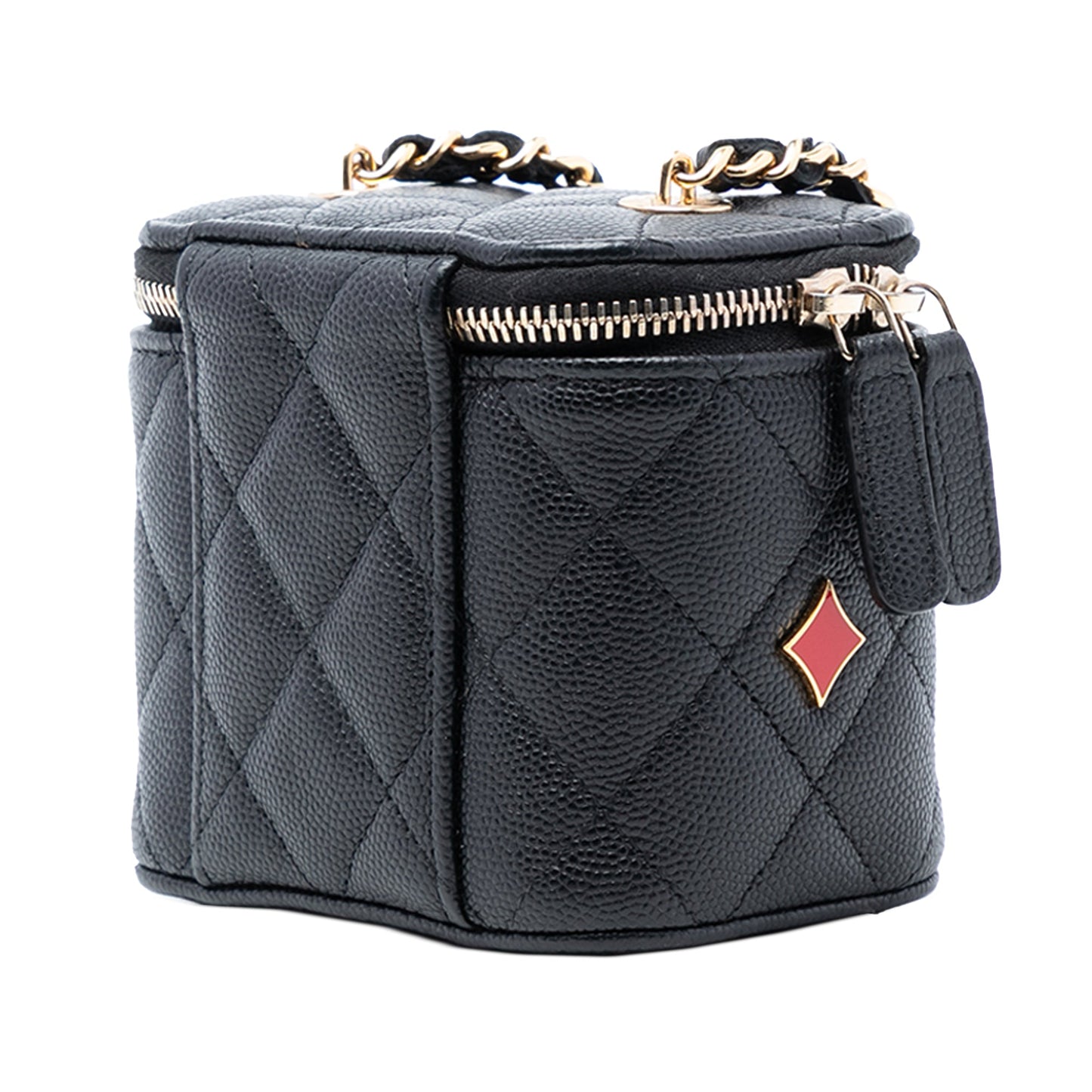 Chanel Mini Quilted Caviar Coco Casino Vanity Case