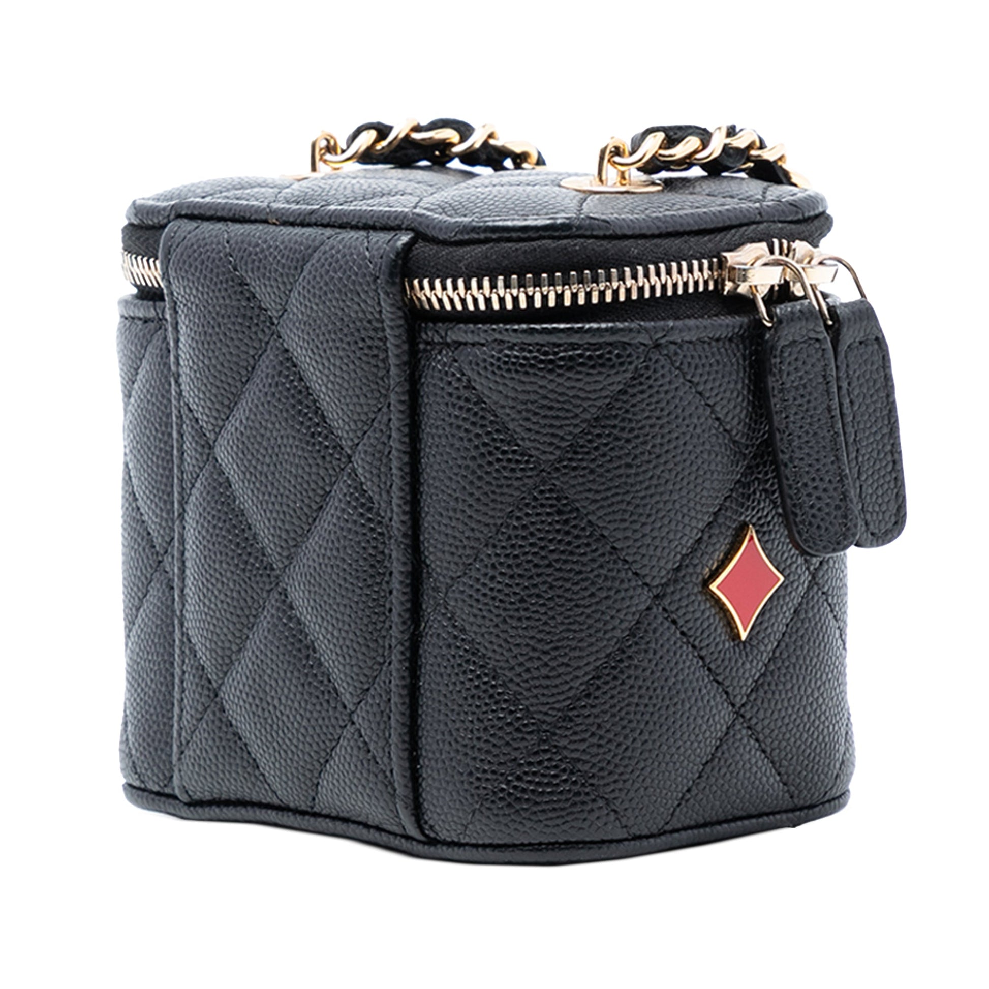 Chanel Mini Quilted Caviar Coco Casino Vanity Case