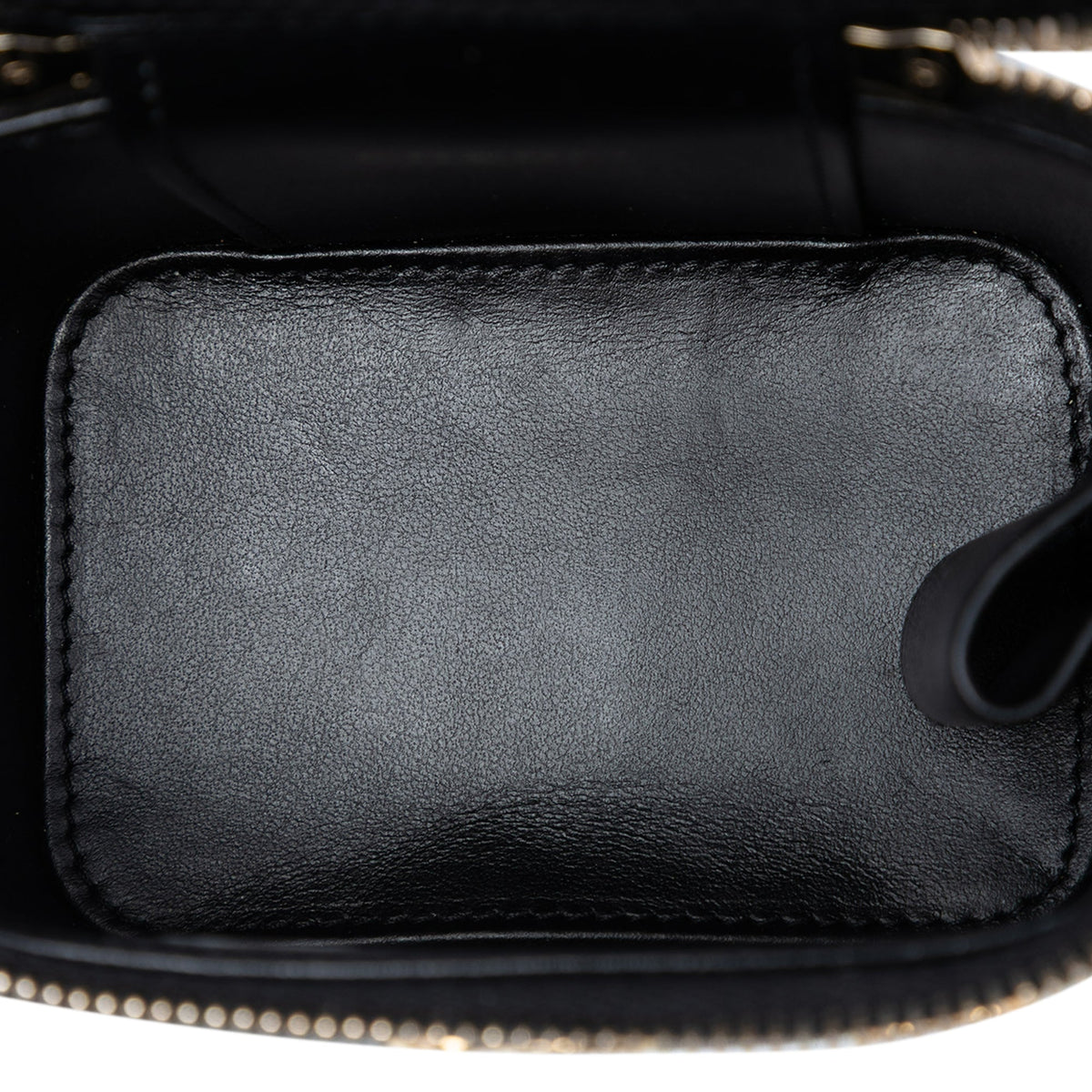 Chanel Mini Quilted Caviar Coco Casino Vanity Case — Black