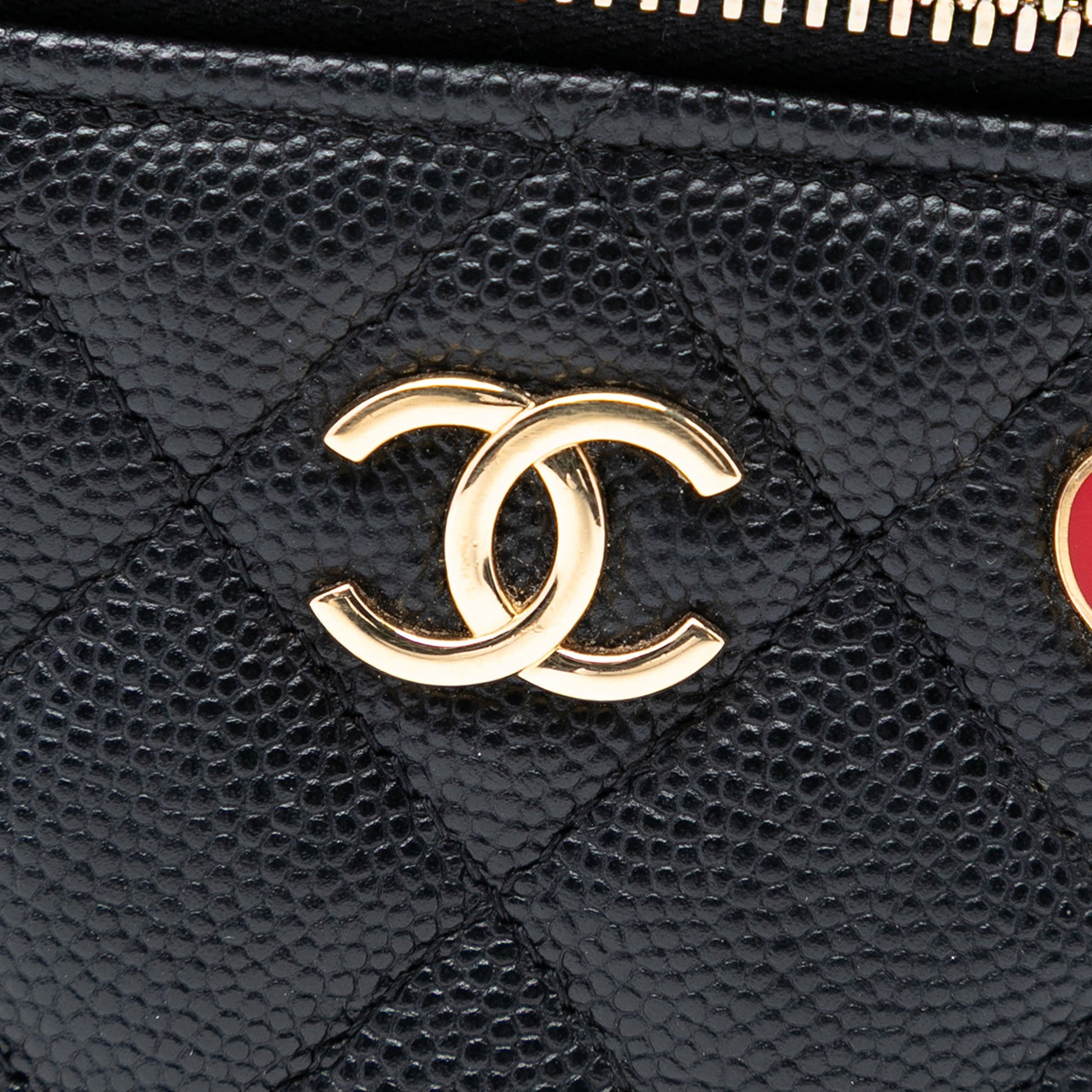 Chanel Mini Quilted Caviar Coco Casino Vanity Case