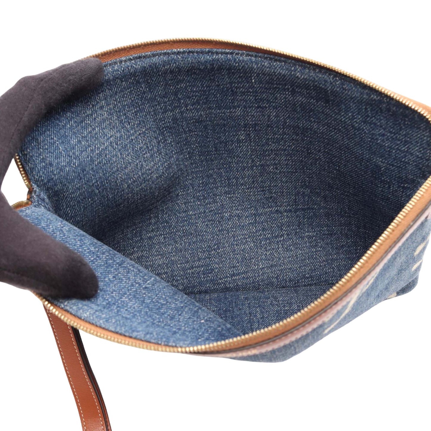 Celine Triomphe Denim Clutch