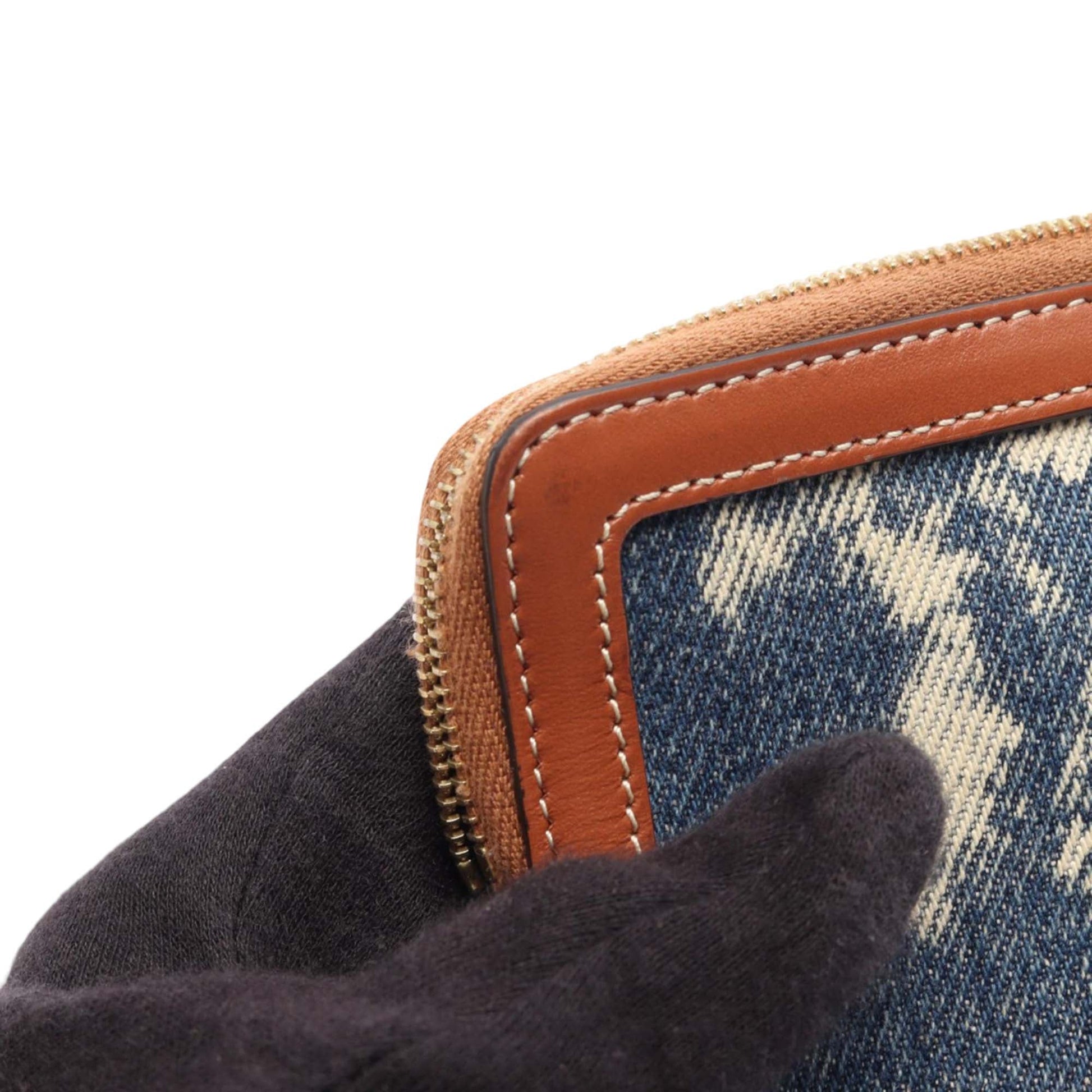 Celine Triomphe Denim Clutch