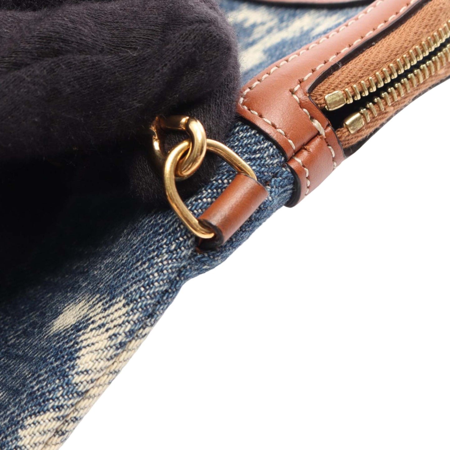 Celine Triomphe Denim Clutch