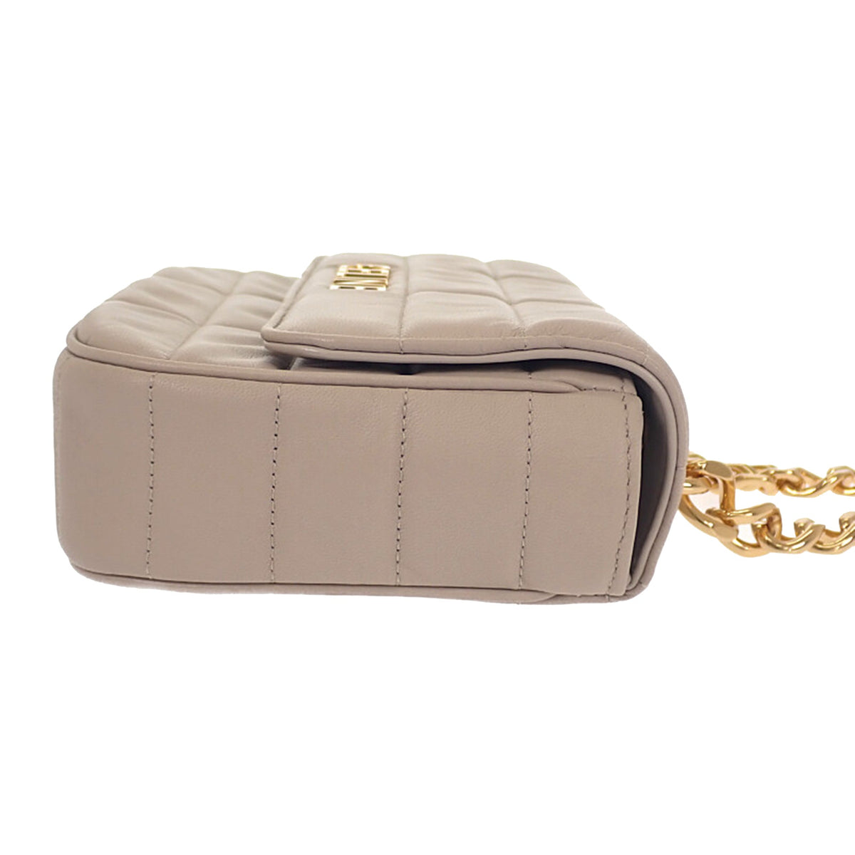 Celine Matelasse Goatskin Monochrome Chain Shoulder Bag