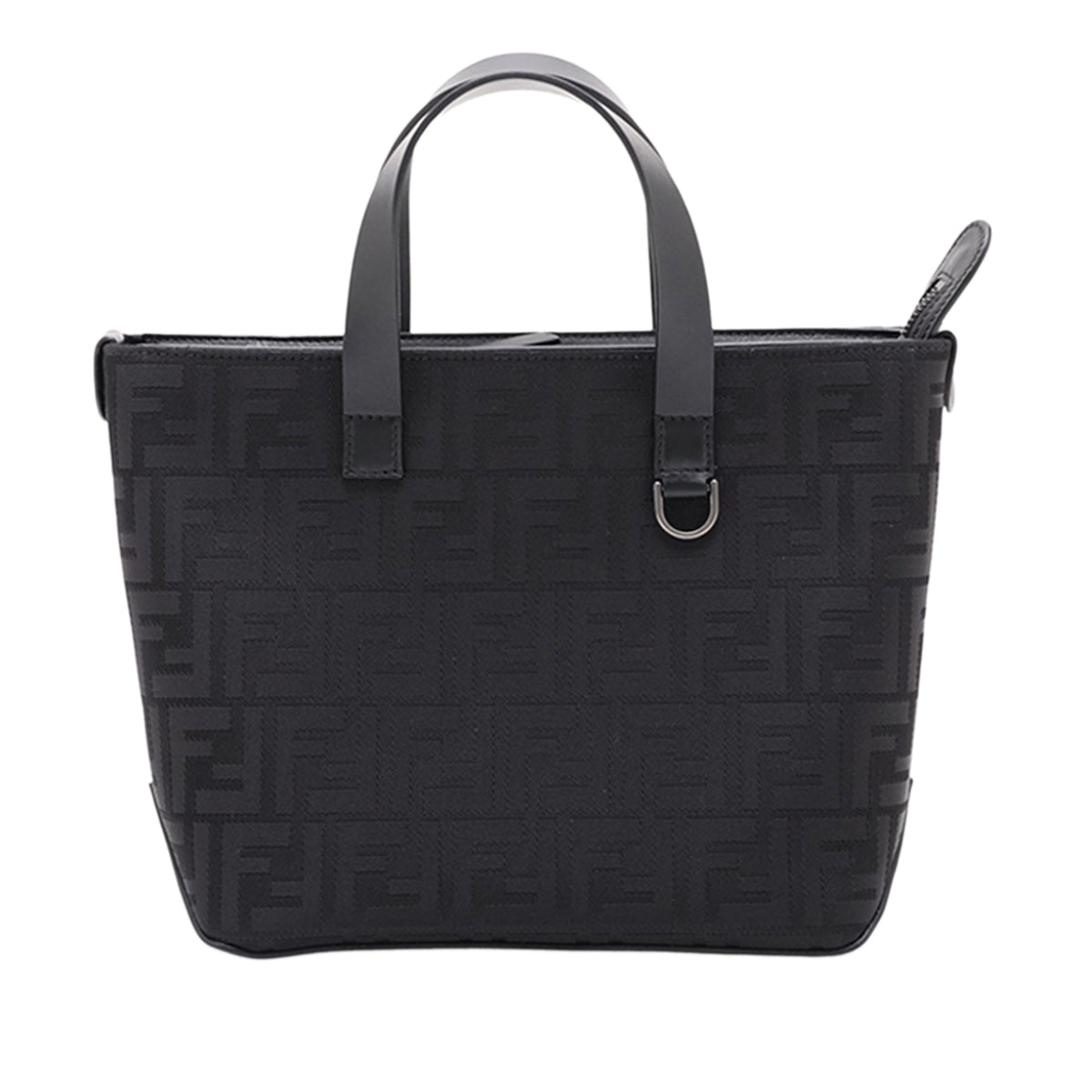 Fendi Zucca Canvas Handbag — Black
