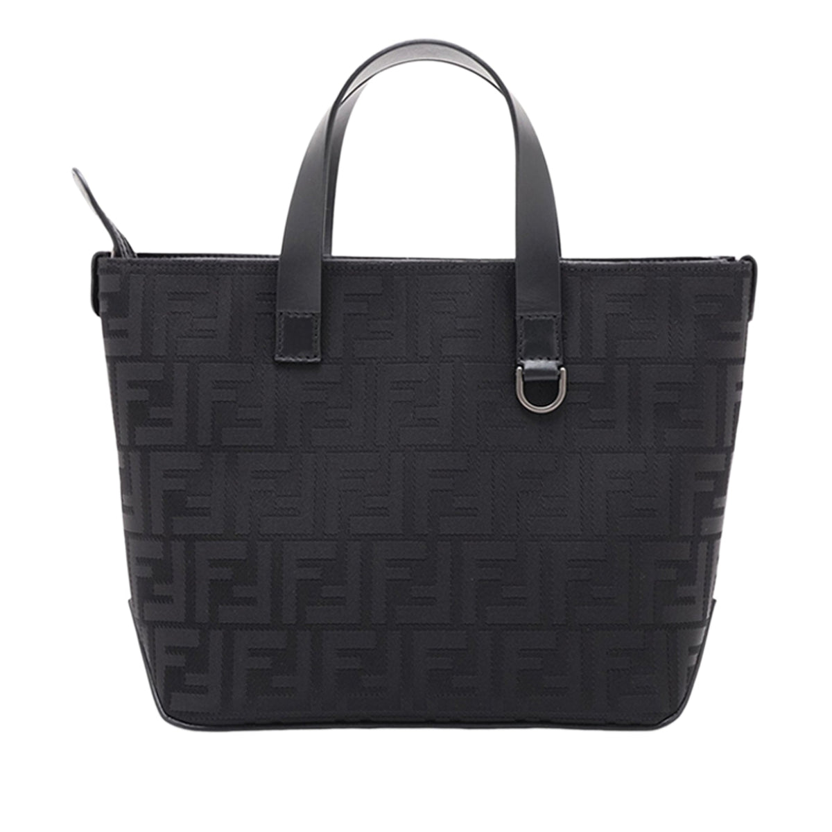 Fendi Zucca Canvas Handbag — Black