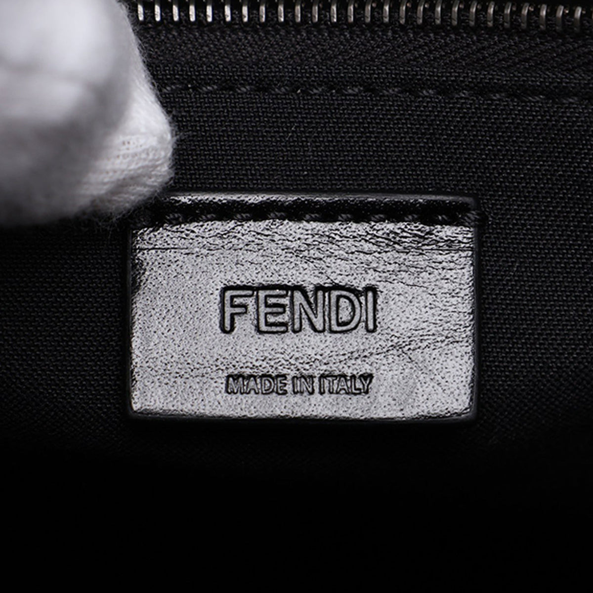 Fendi Zucca Canvas Handbag — Black
