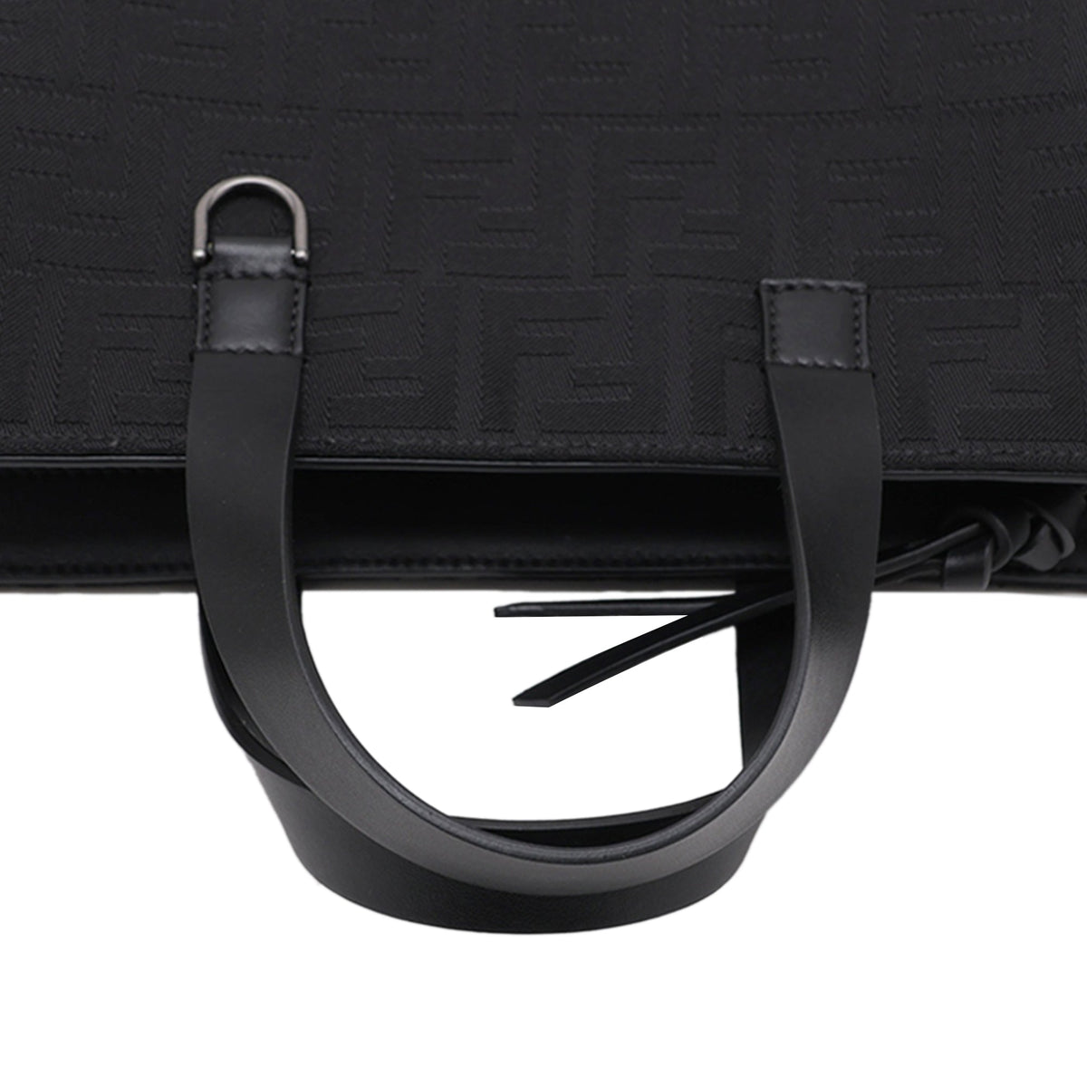 Fendi Zucca Canvas Handbag — Black