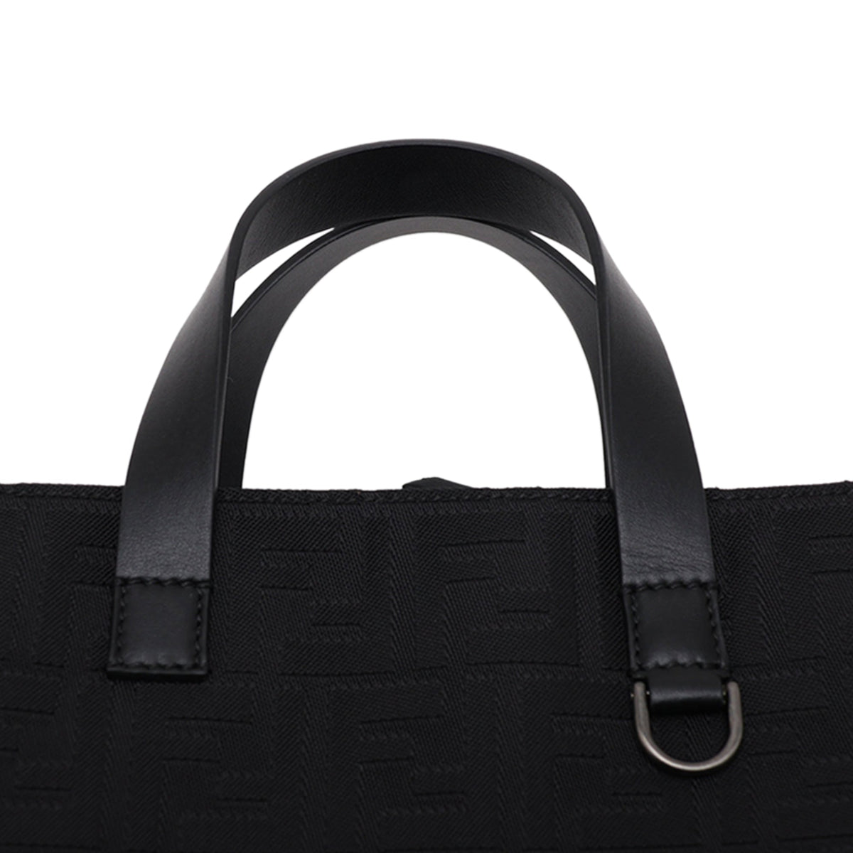 Fendi Zucca Canvas Handbag — Black