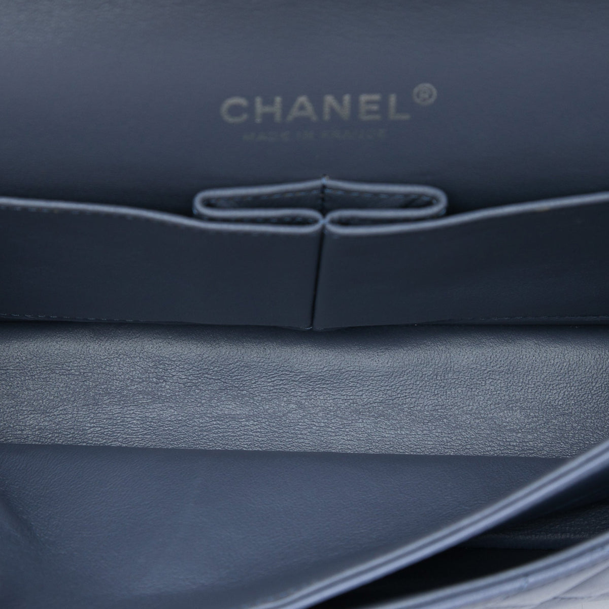 Chanel Medium Classic Lambskin Double Flap — Purple