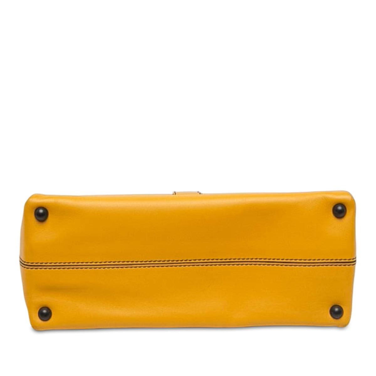 Bottega Veneta Medium Intrecciato Trimmed Nappa Piazza Top Handle Satchel — Yellow