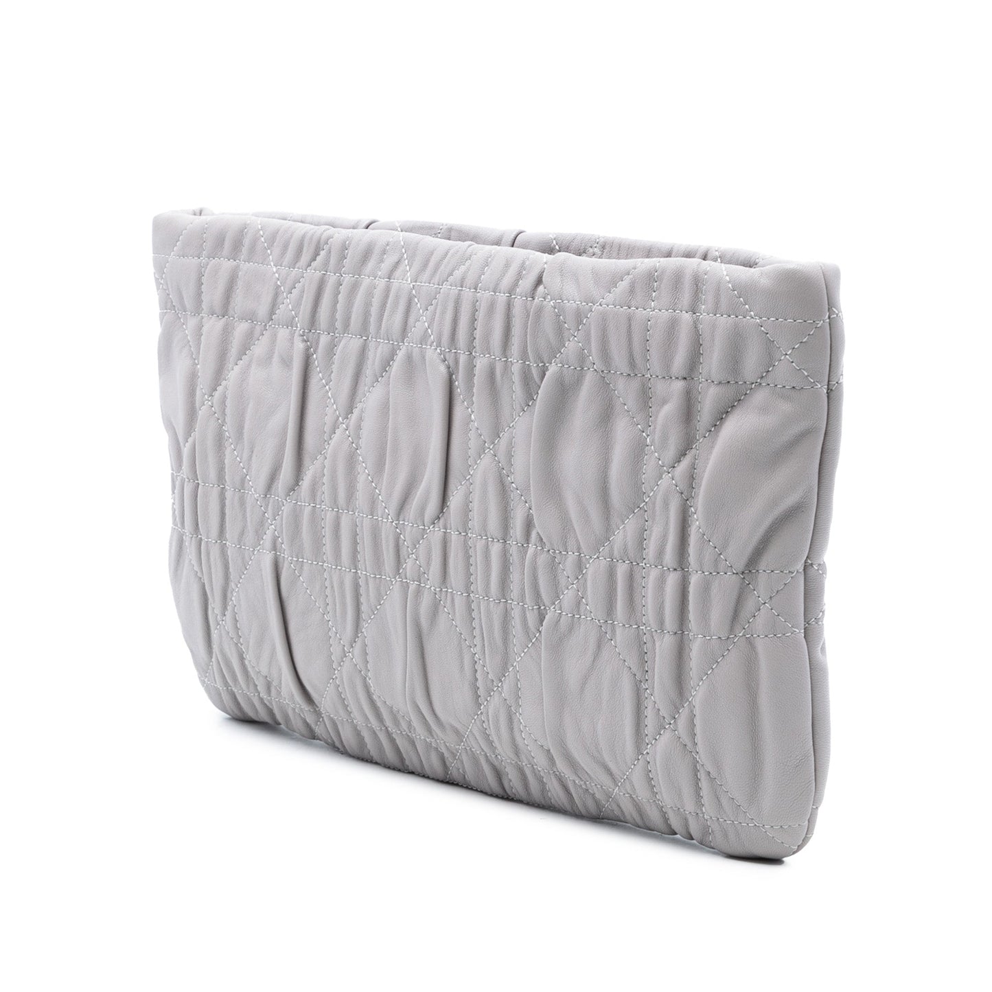 Dior Calfskin Cannage Rose Clutch