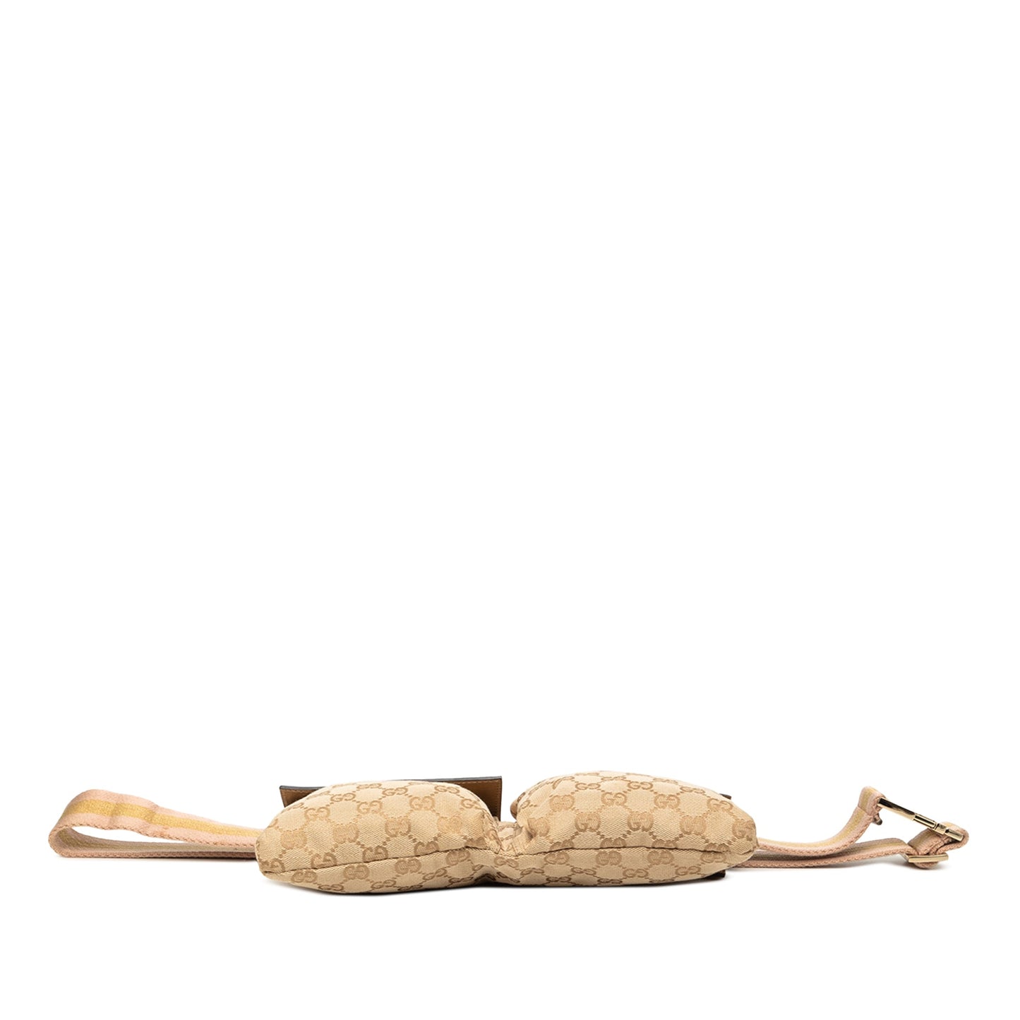 Gucci GG Canvas Web Double Pocket Belt Bag