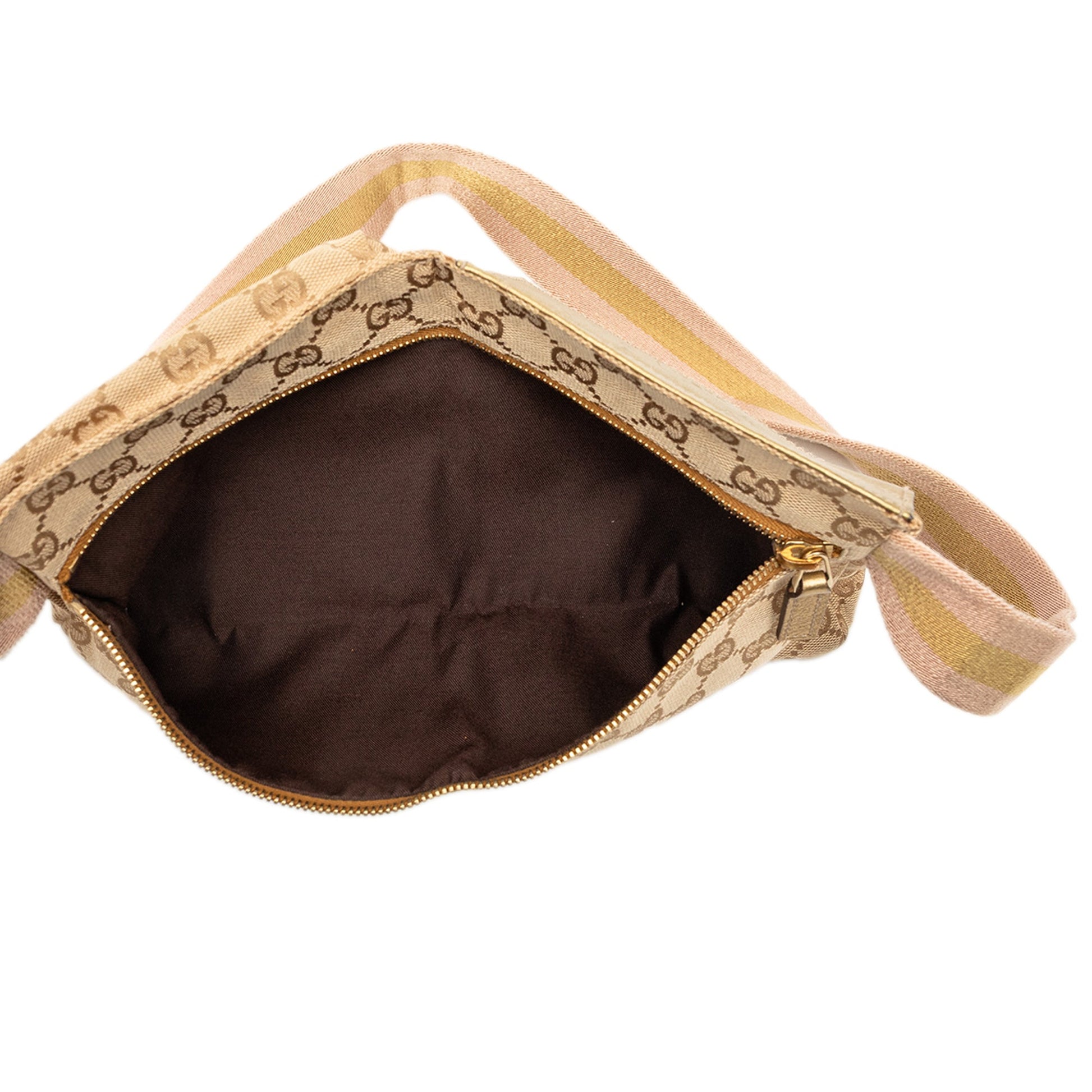 Gucci GG Canvas Web Double Pocket Belt Bag