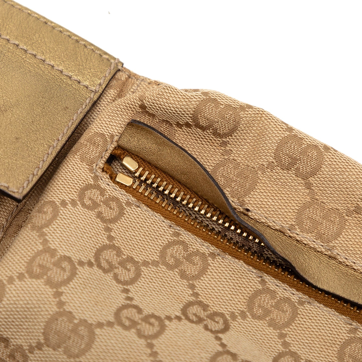 Gucci GG Canvas Web Double Pocket Belt Bag