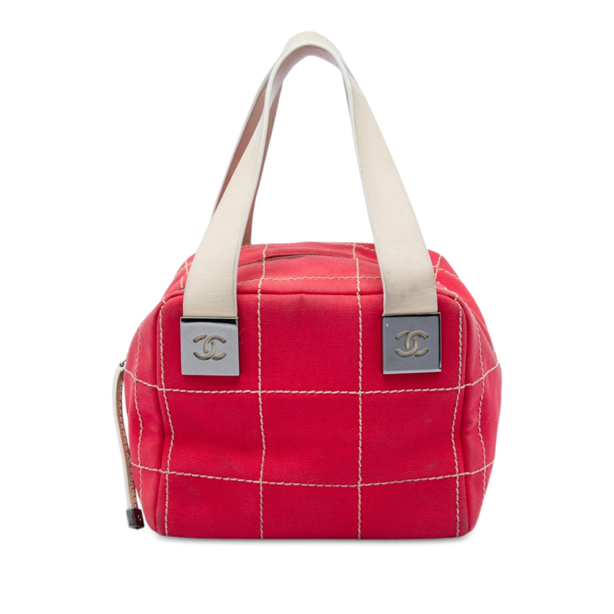 Chanel CC Chocolate Bar Canvas Wild Stitch Handbag