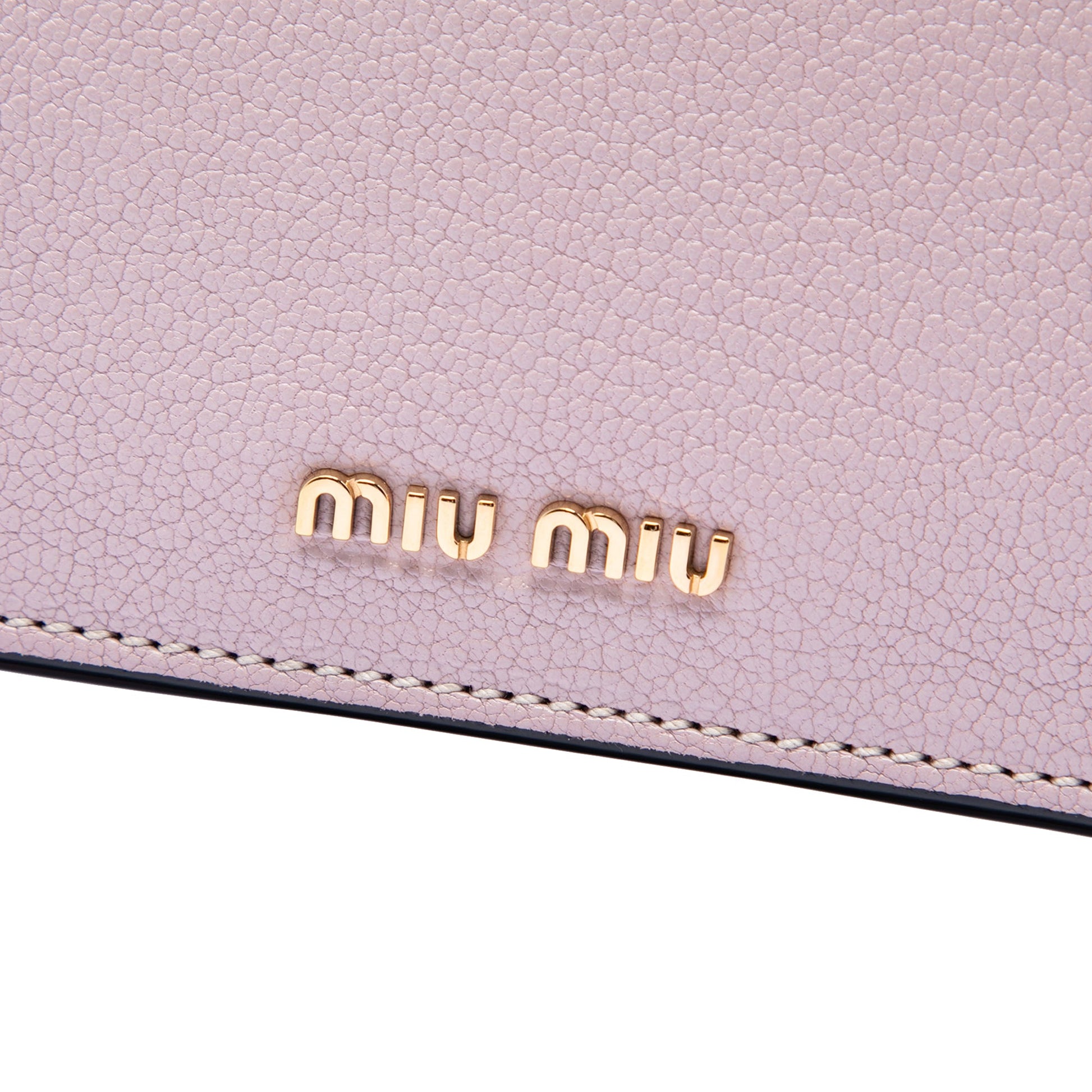 Miu Miu Goatskin Madras Soft Calf Crystal Embellished Crossbody