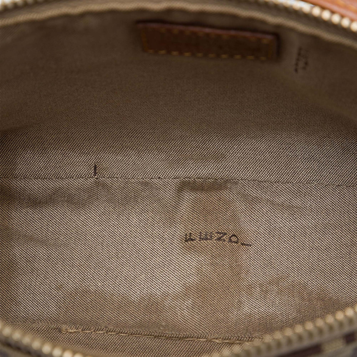Fendi Zucchino Canvas Triple Strap Pochette Shoulder Bag — Brown