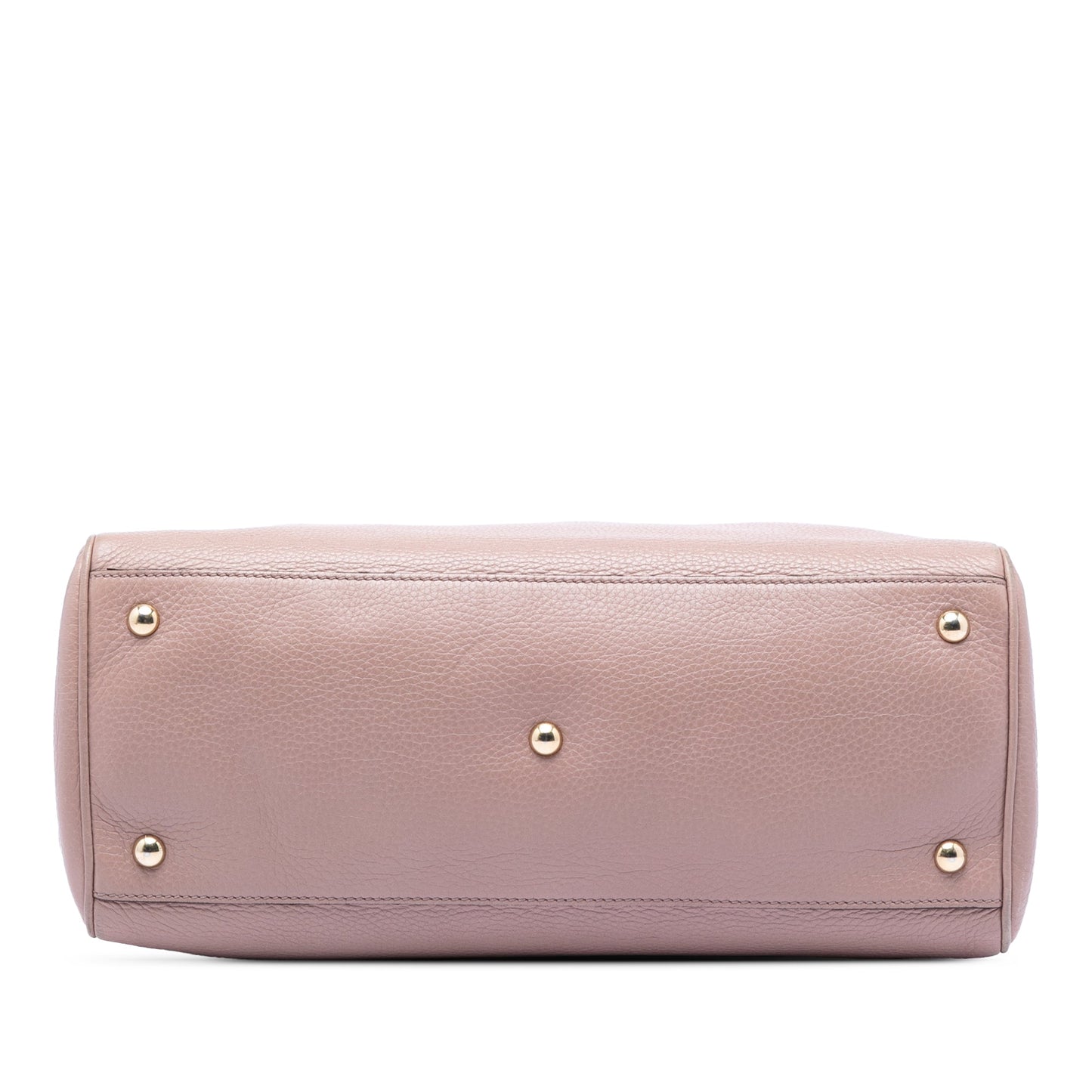 Medium Calfskin Bamboo Shopper Satchel