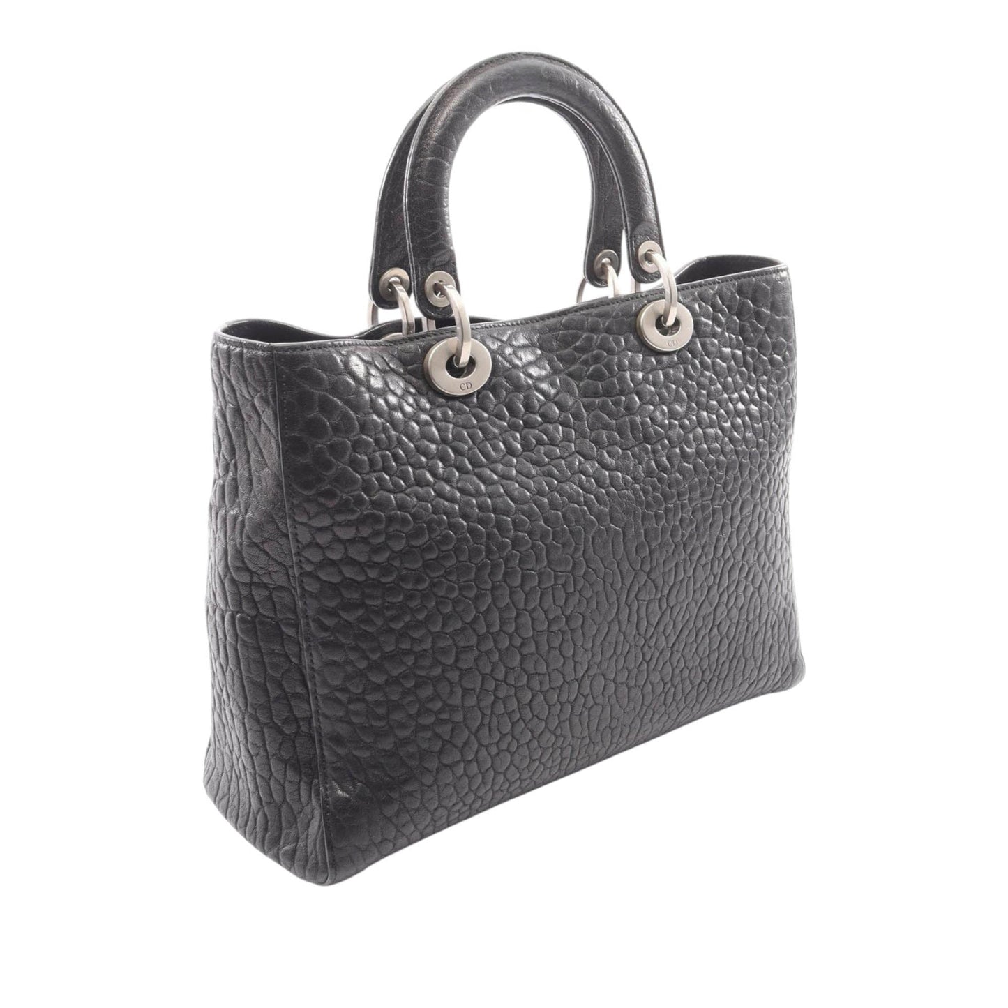 Dior Medium Pebbled Calfskin Diorissimo Satchel