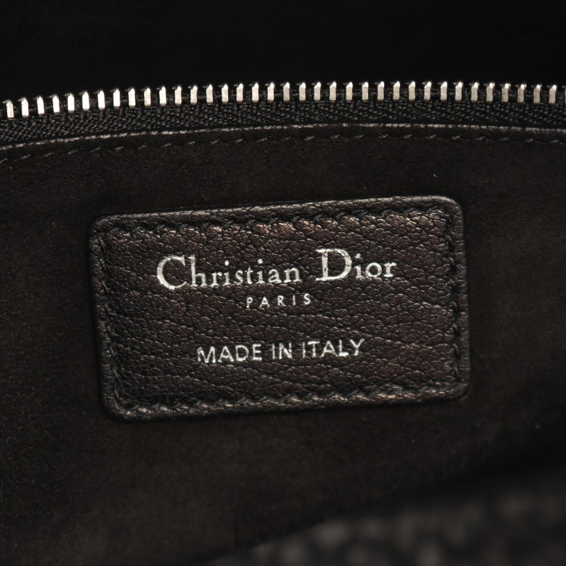 Dior Medium Pebbled Calfskin Diorissimo Satchel