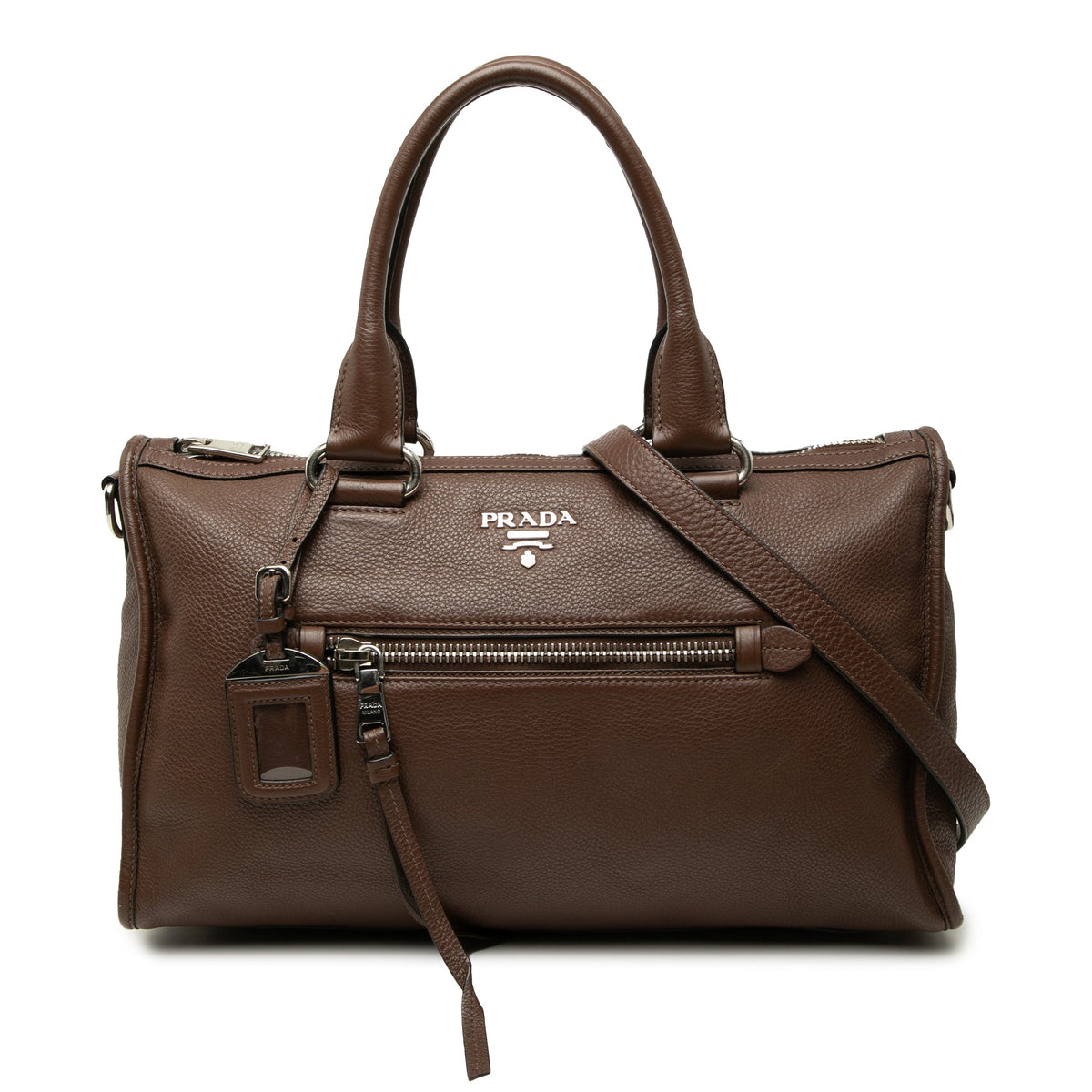 Prada Vitello Phenix Zip Top Satchel